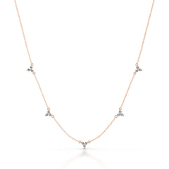 Seraphina Lab Grown Diamond Chain Collier - 14K Rose Gold