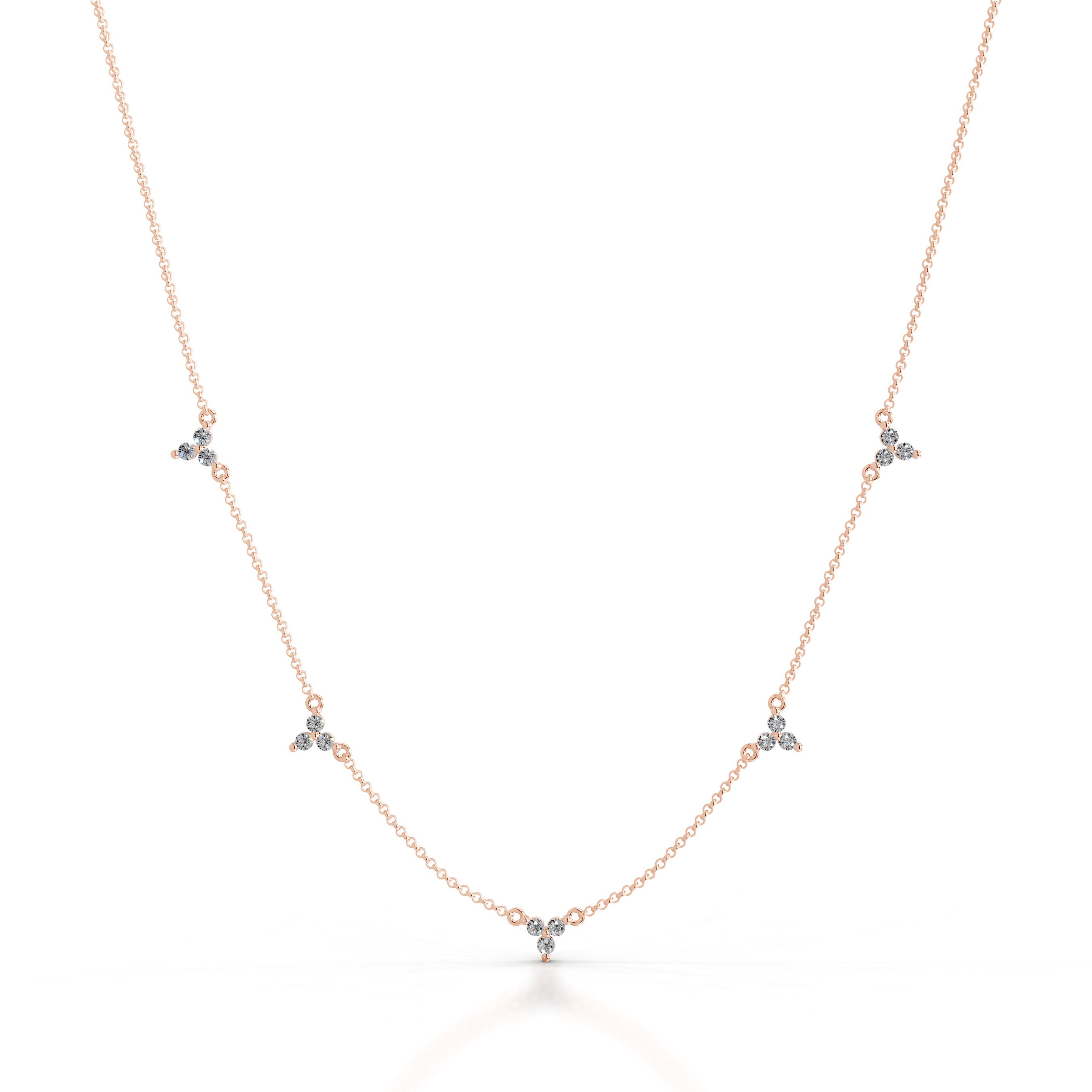 Seraphina Lab Grown Diamond Chain Collier - 14K Rose Gold