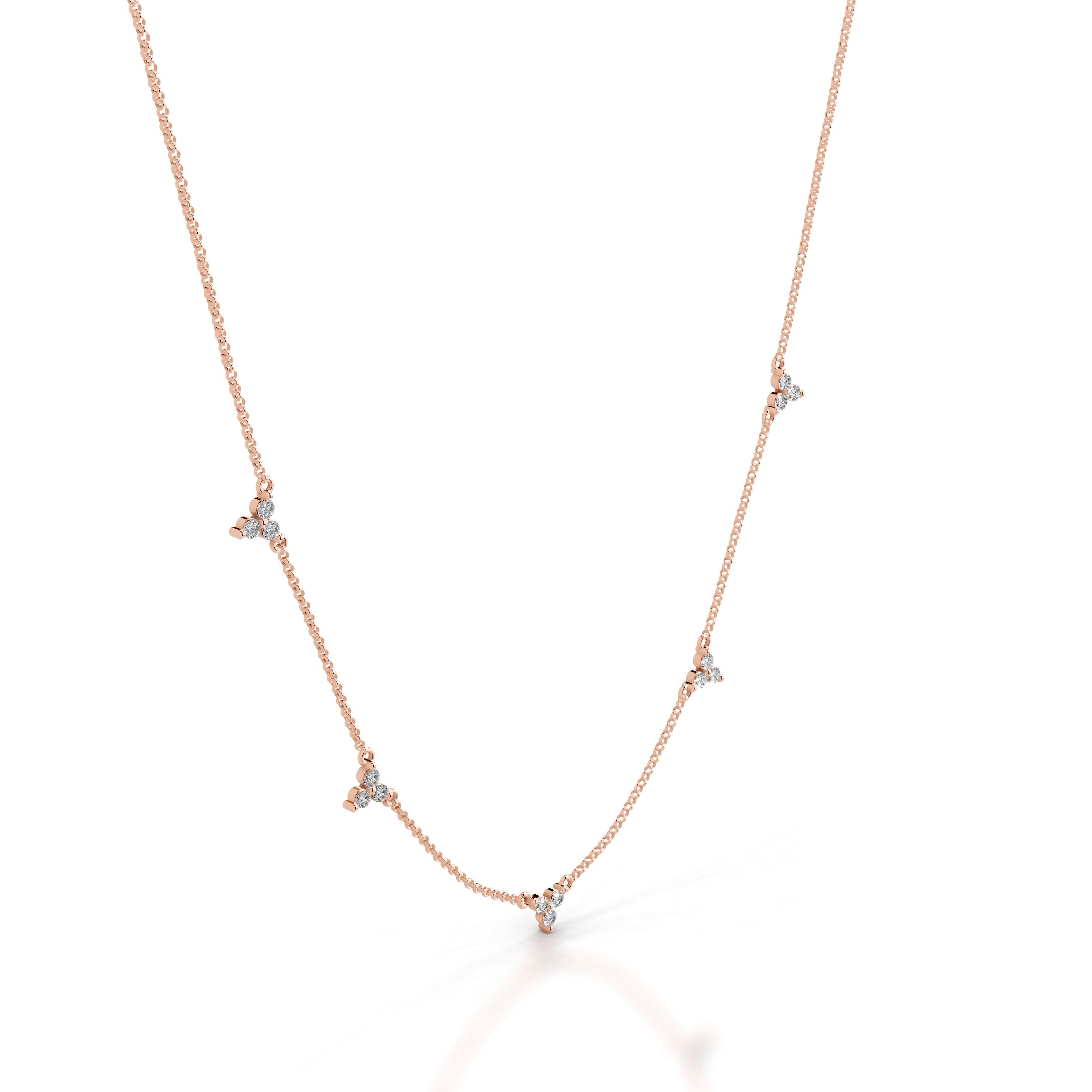 Seraphina Lab Grown Diamond Chain Collier - 14K Rose Gold