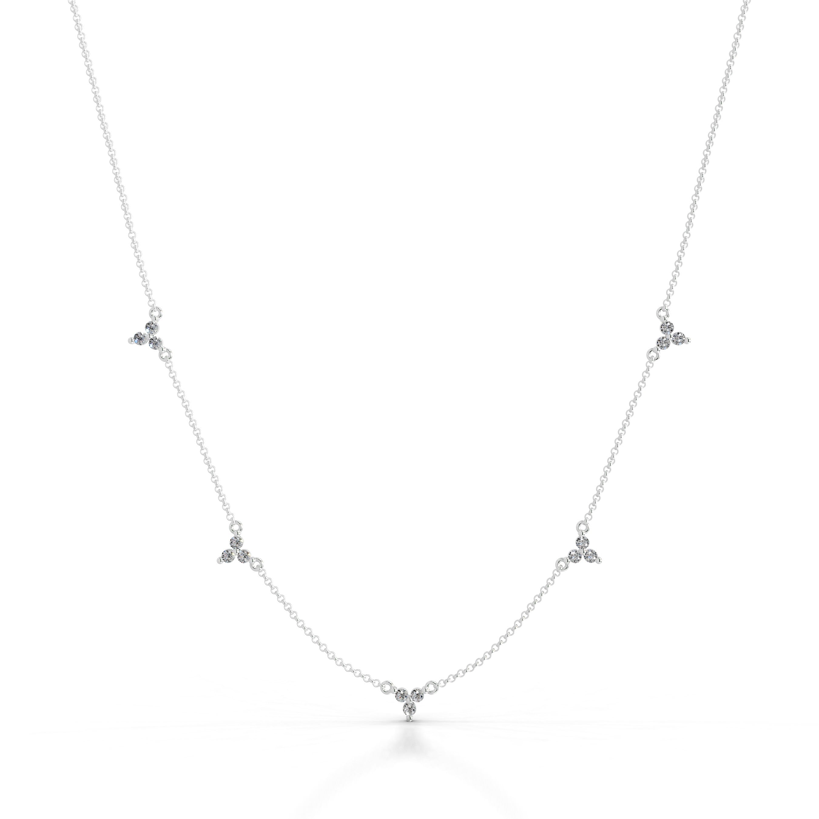 Seraphina Lab Grown Diamond Chain Collier - 14K White Gold