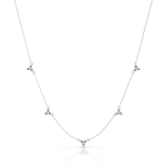 Seraphina Lab Grown Diamond Chain Collier - 18K White Gold