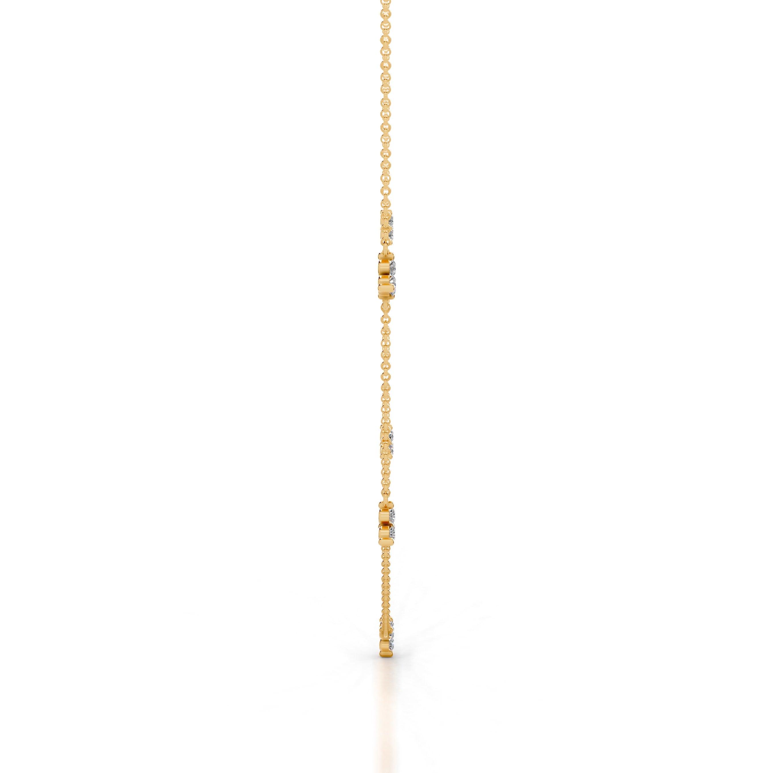 Seraphina Lab Grown Diamond Chain Collier - 18K Yellow Gold