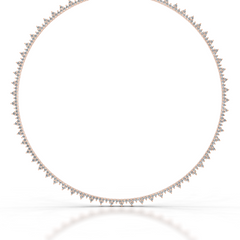 Astrid Lab Grown Diamond Tennis Collier (11 Carat) -14K Rose Gold