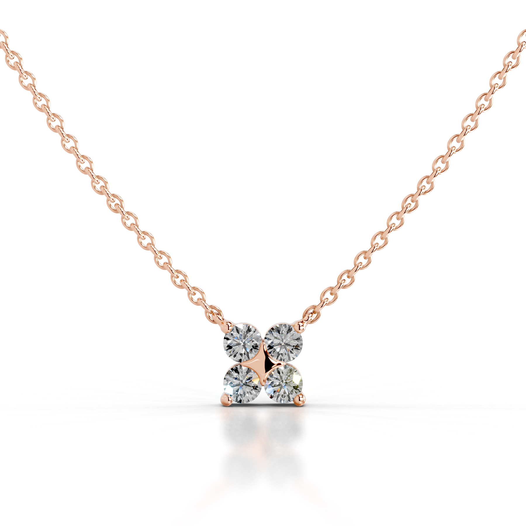 Ottilie Lab Grown Diamond Pendant   (0.4 Carat) -14K Rose Gold