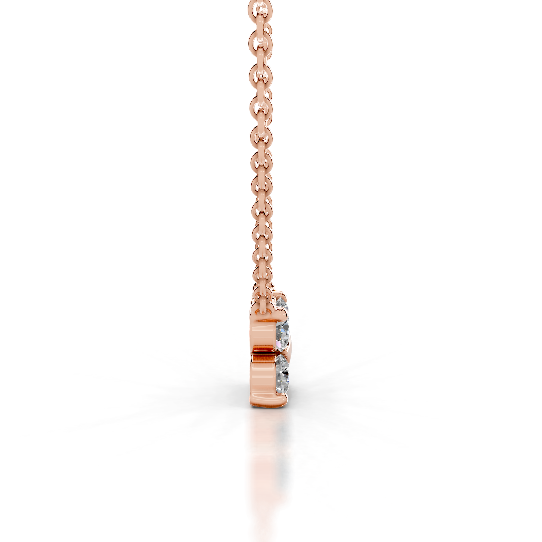 Ottilie Lab Grown Diamond Pendant   (0.4 Carat) -14K Rose Gold