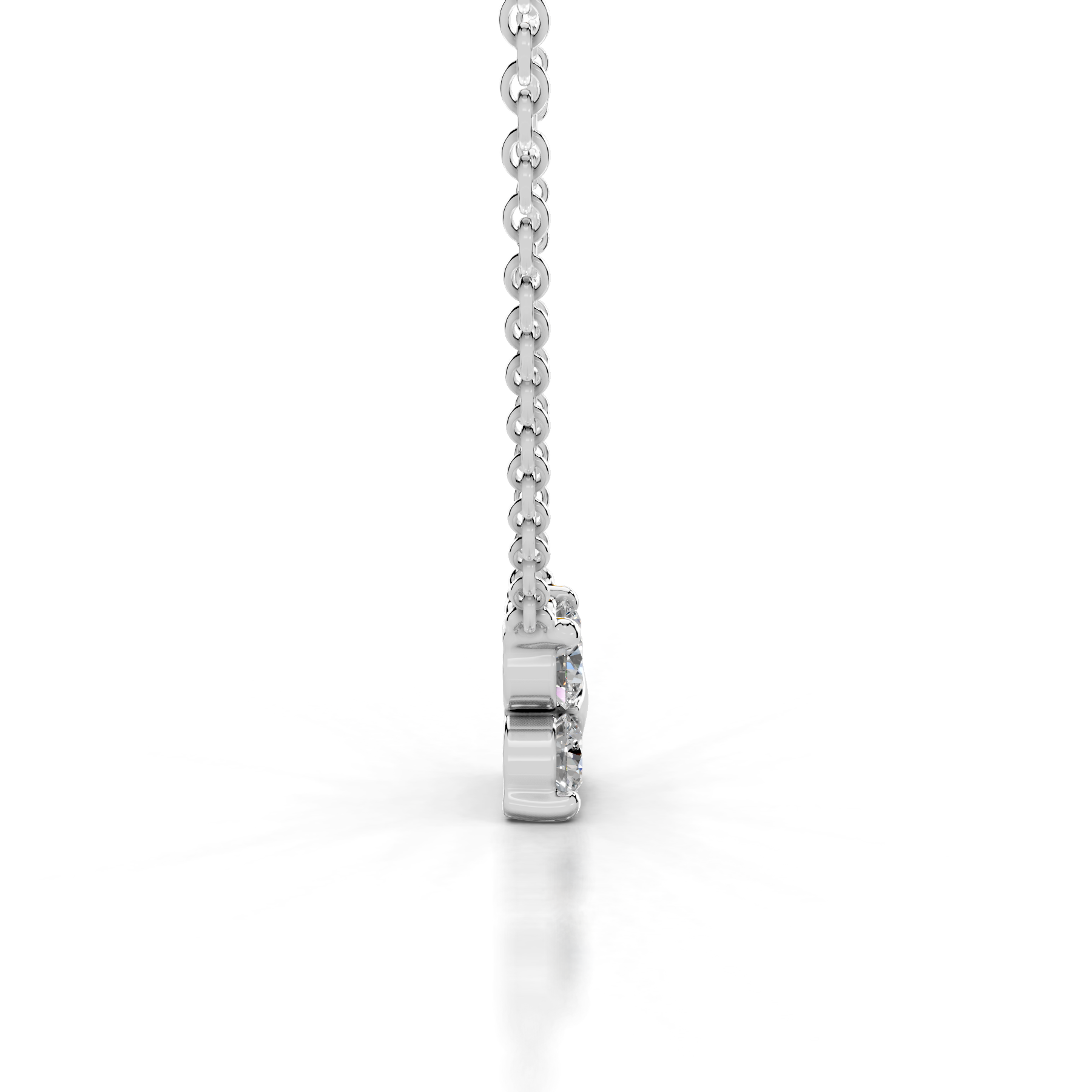 Ottilie Diamond Pendant   (0.4 Carat) -14K White Gold