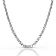 Athena Lab Grown Diamond Tennis Collier (15 Carat) -14K White Gold