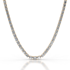 Athena Lab Grown Diamond Tennis Collier (15 Carat) -18K Yellow Gold