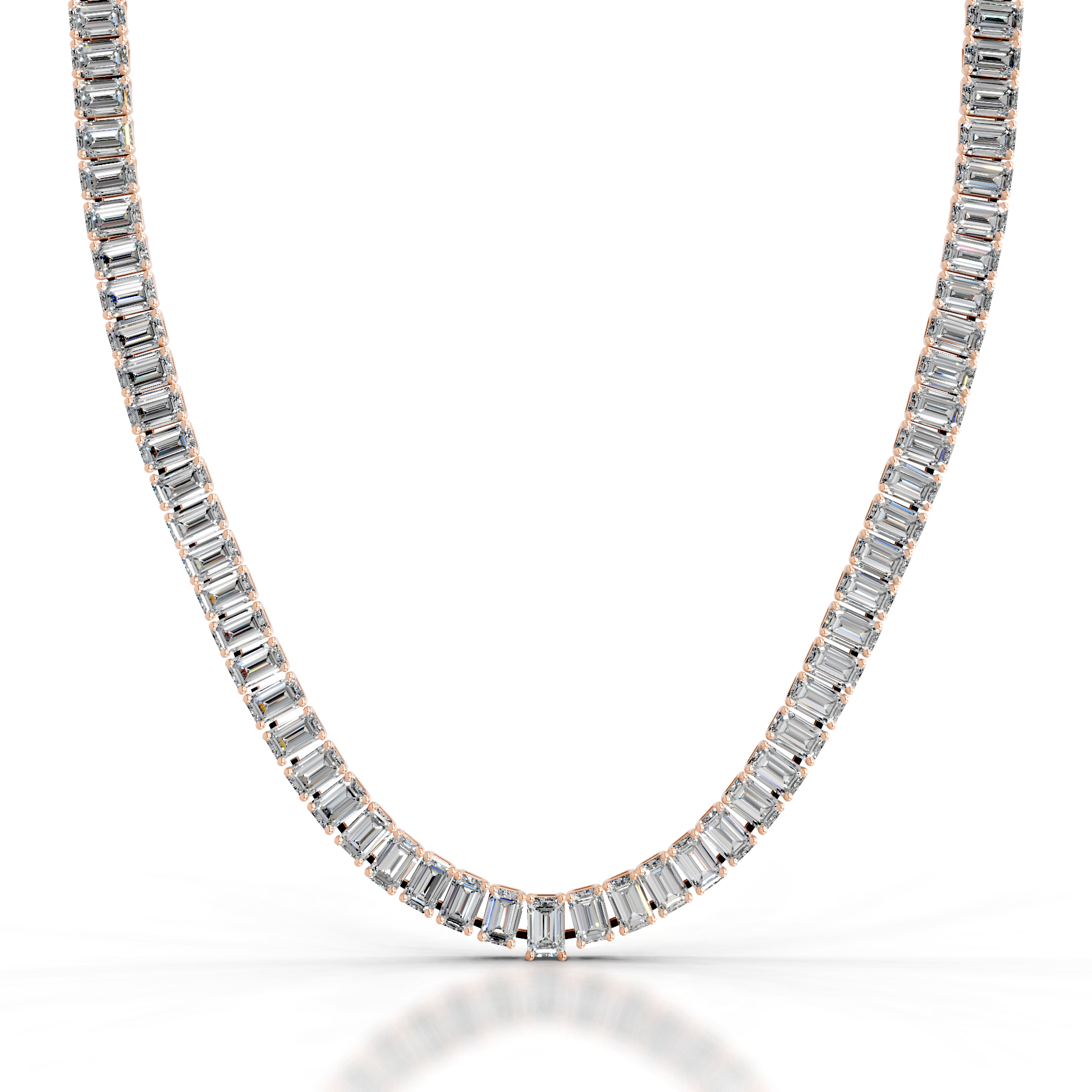 Arden Diamond Tennis Collier   (20 Carat) -14K Rose Gold