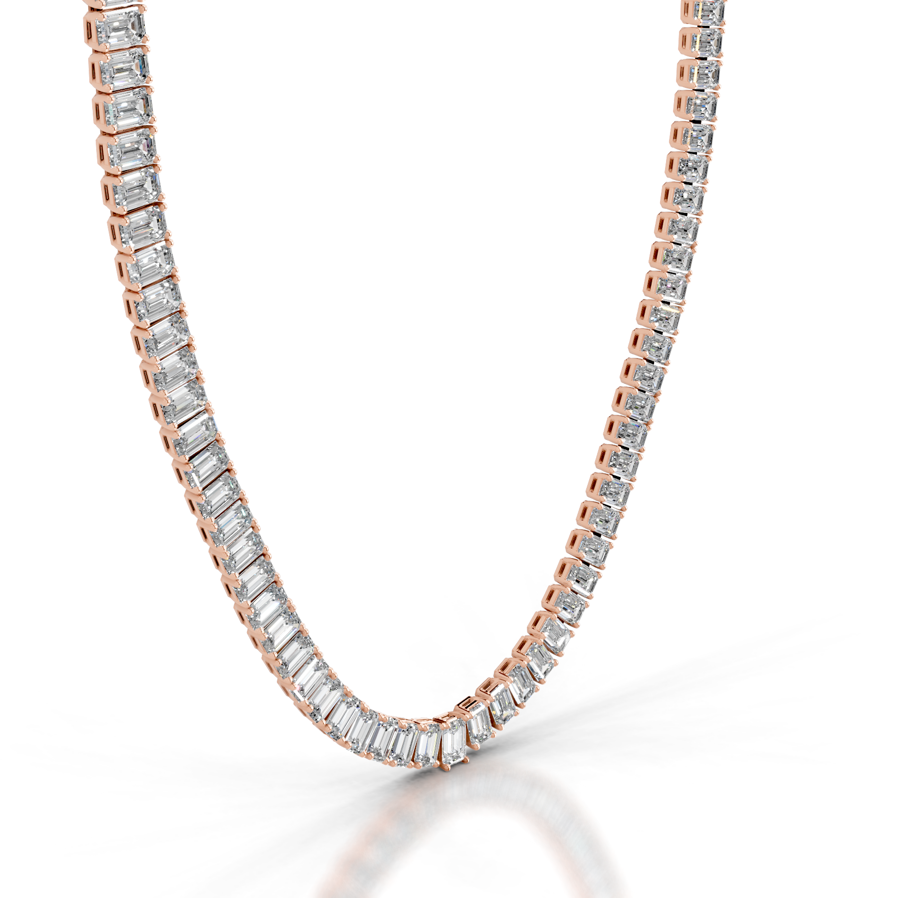 Arden Diamond Tennis Collier   (20 Carat) -14K Rose Gold