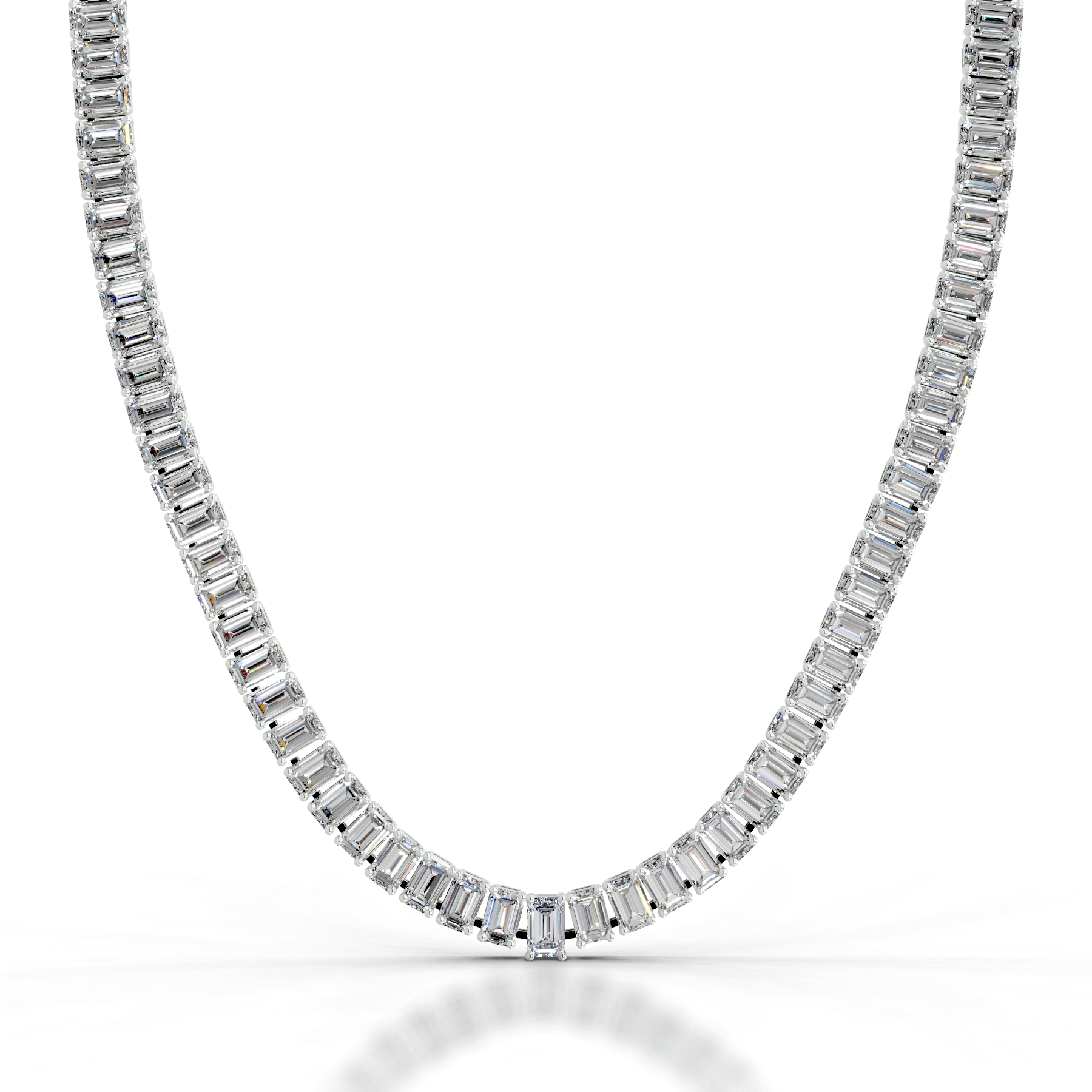 Arden Diamond Tennis Collier   (20 Carat) -18K White Gold