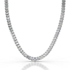 Arden Diamond Tennis Collier (20 Carat) -18K White Gold