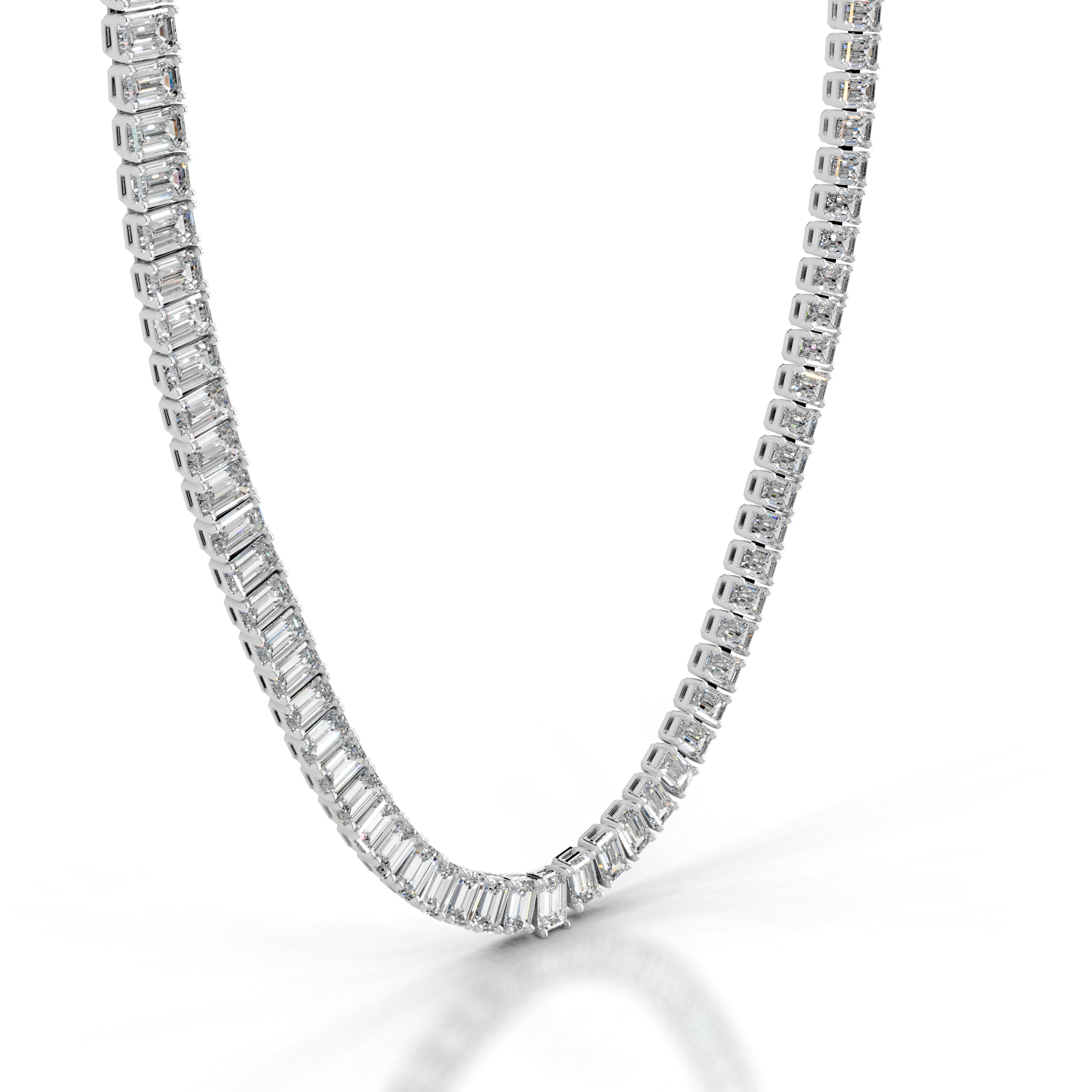 Arden Diamond Tennis Collier   (20 Carat) -18K White Gold