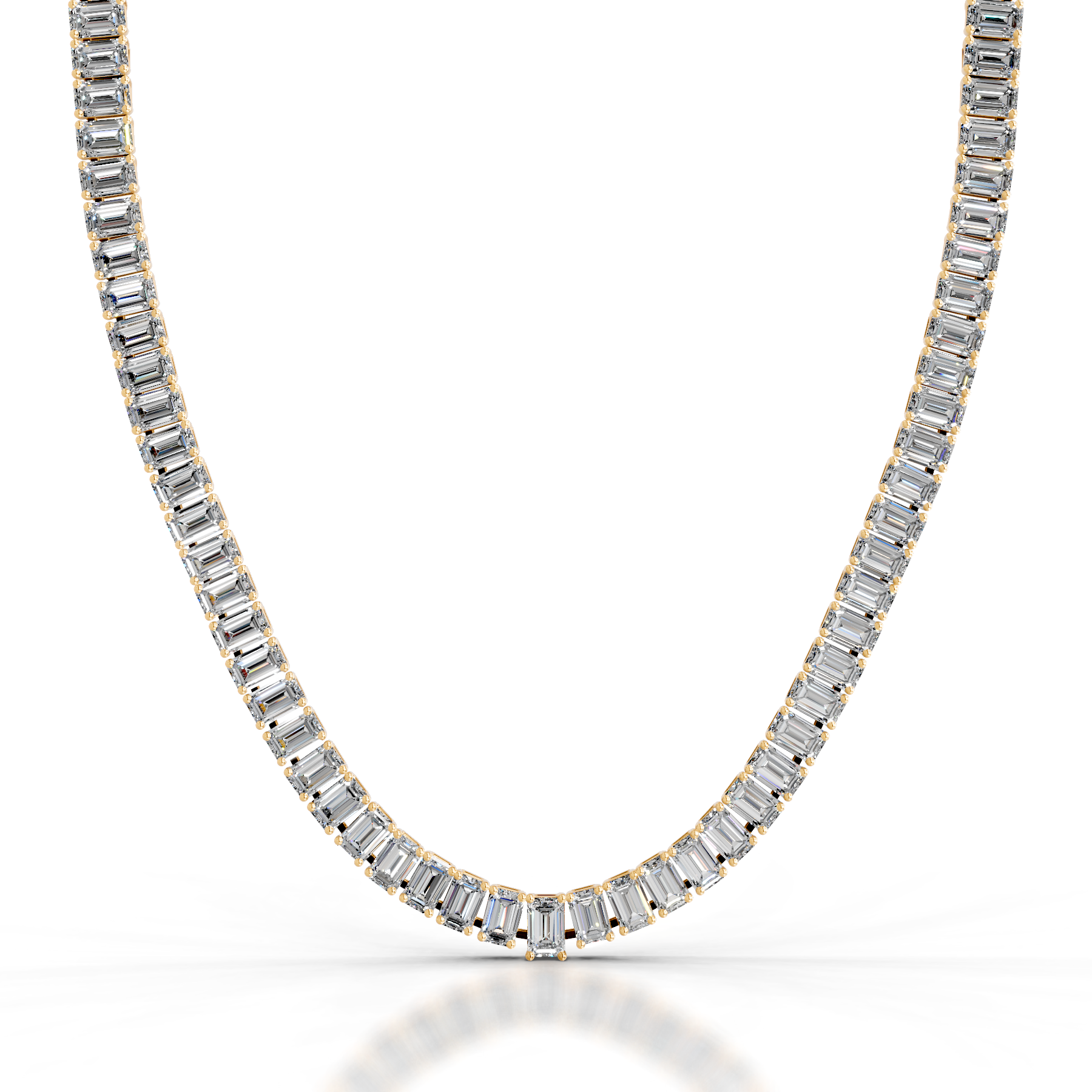 Arden Diamond Tennis Collier   (20 Carat) -18K Yellow Gold