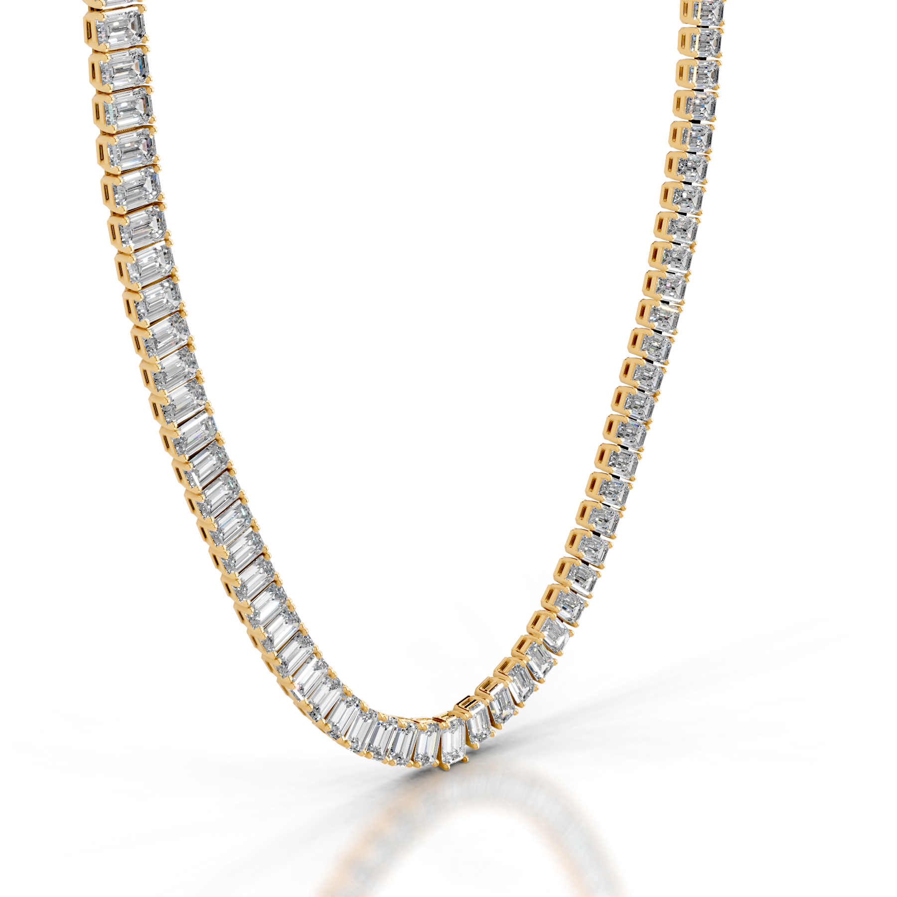 Arden Diamond Tennis Collier   (20 Carat) -18K Yellow Gold