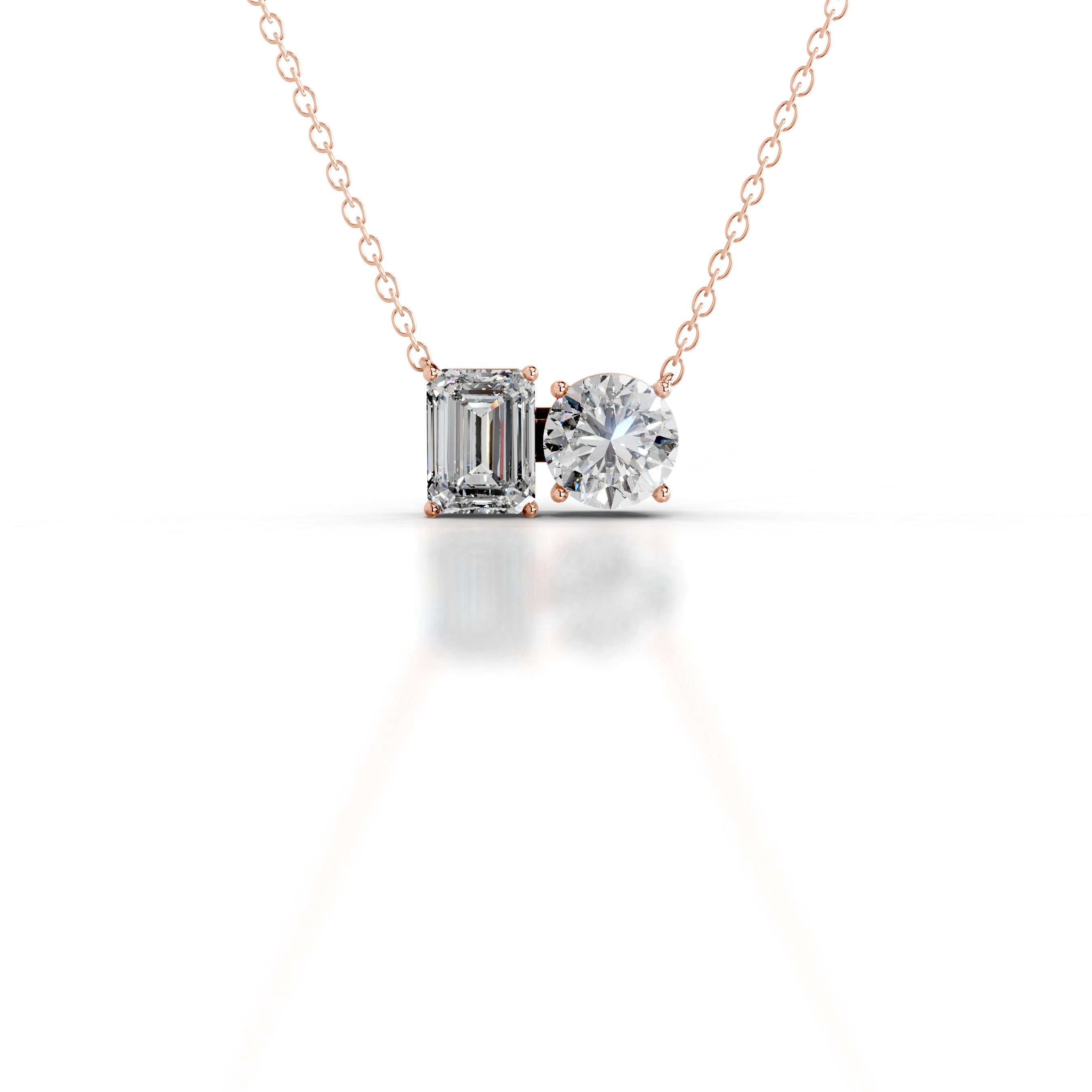 Sloane Lab Grown Diamond Pendant - 14K Rose Gold