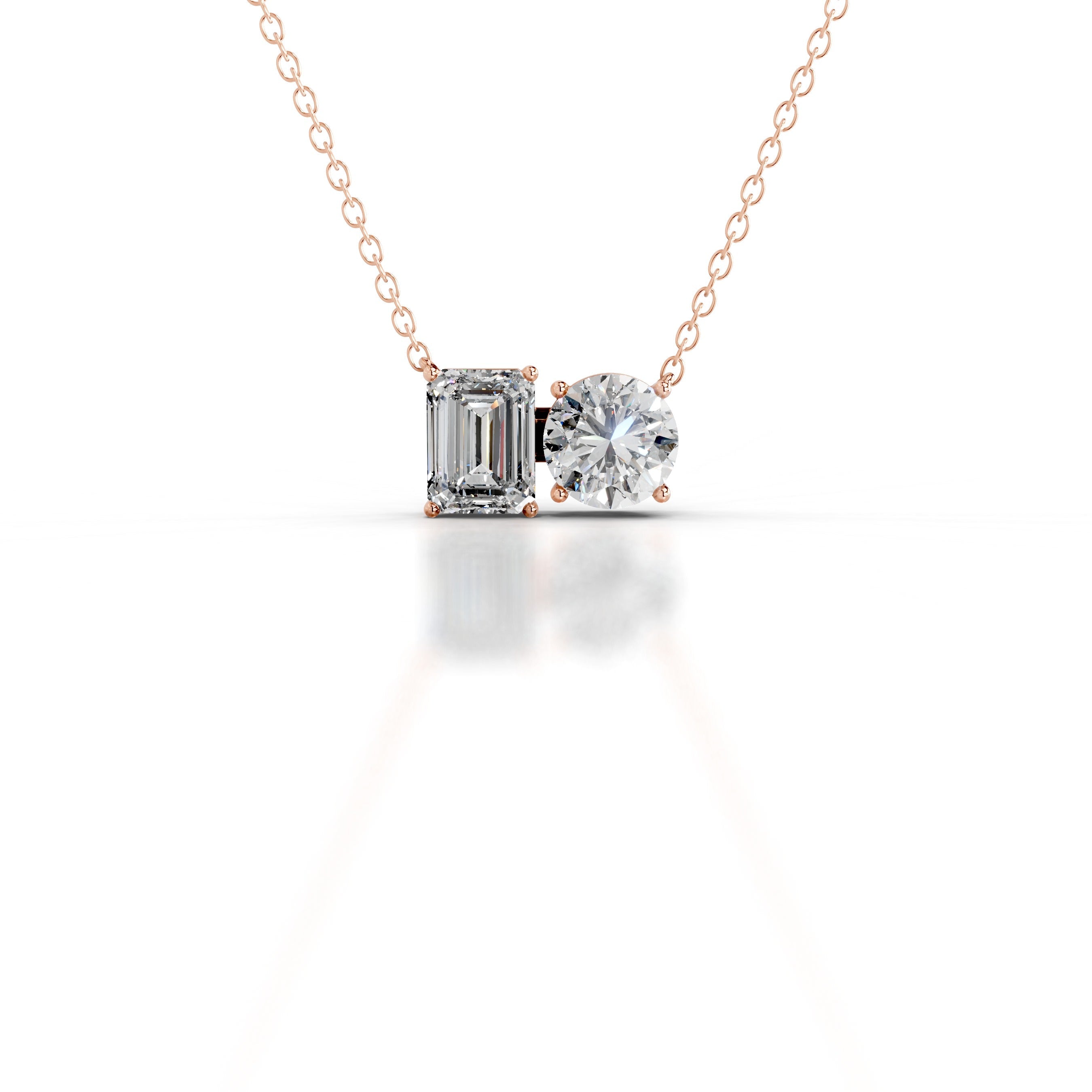 Petit Sloane Lab Grown Diamond Pendant - 14K Rose Gold