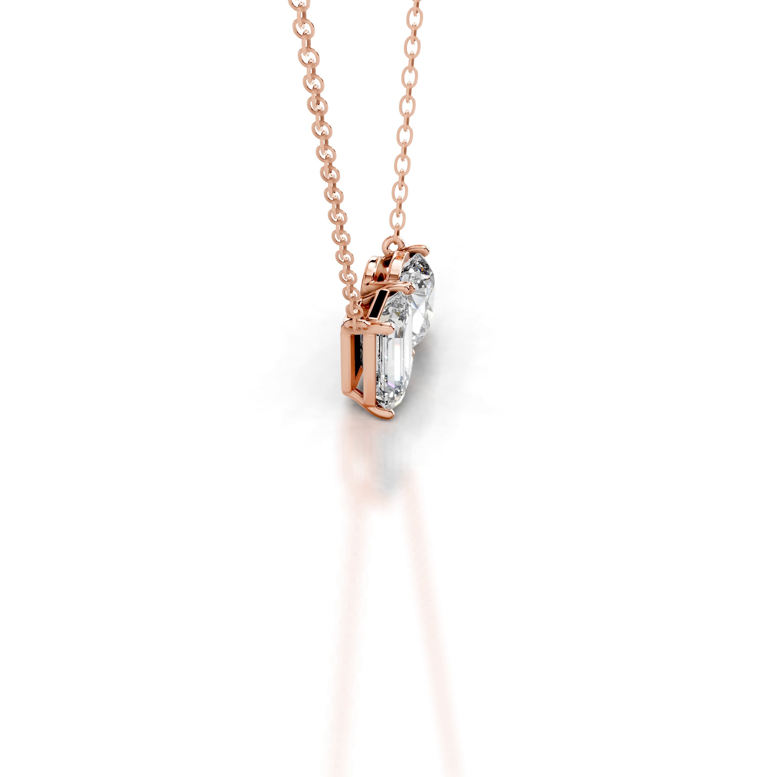 Sloane Lab Grown Diamond Pendant - 14K Rose Gold