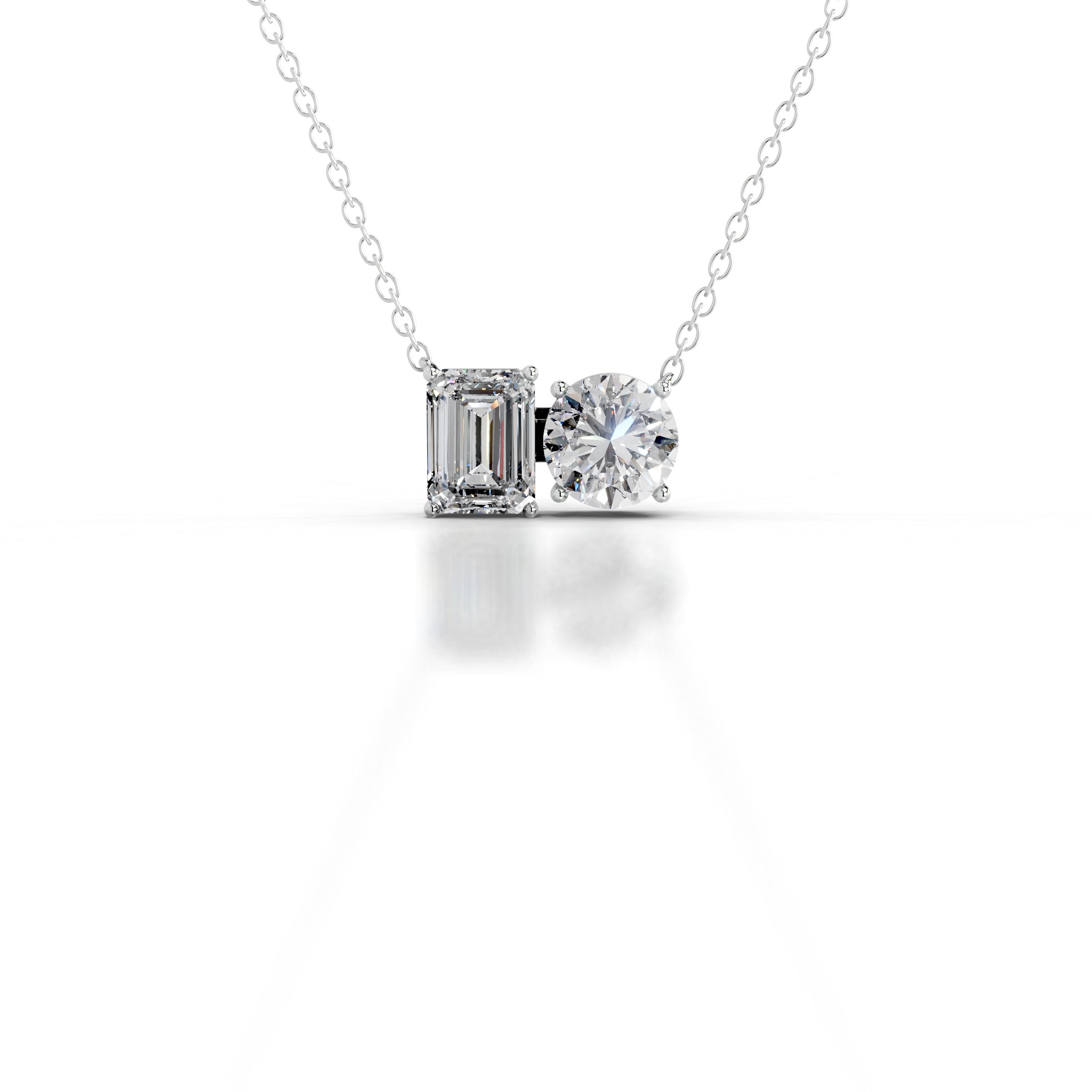 Sloane Diamond Pendant - 14K White Gold