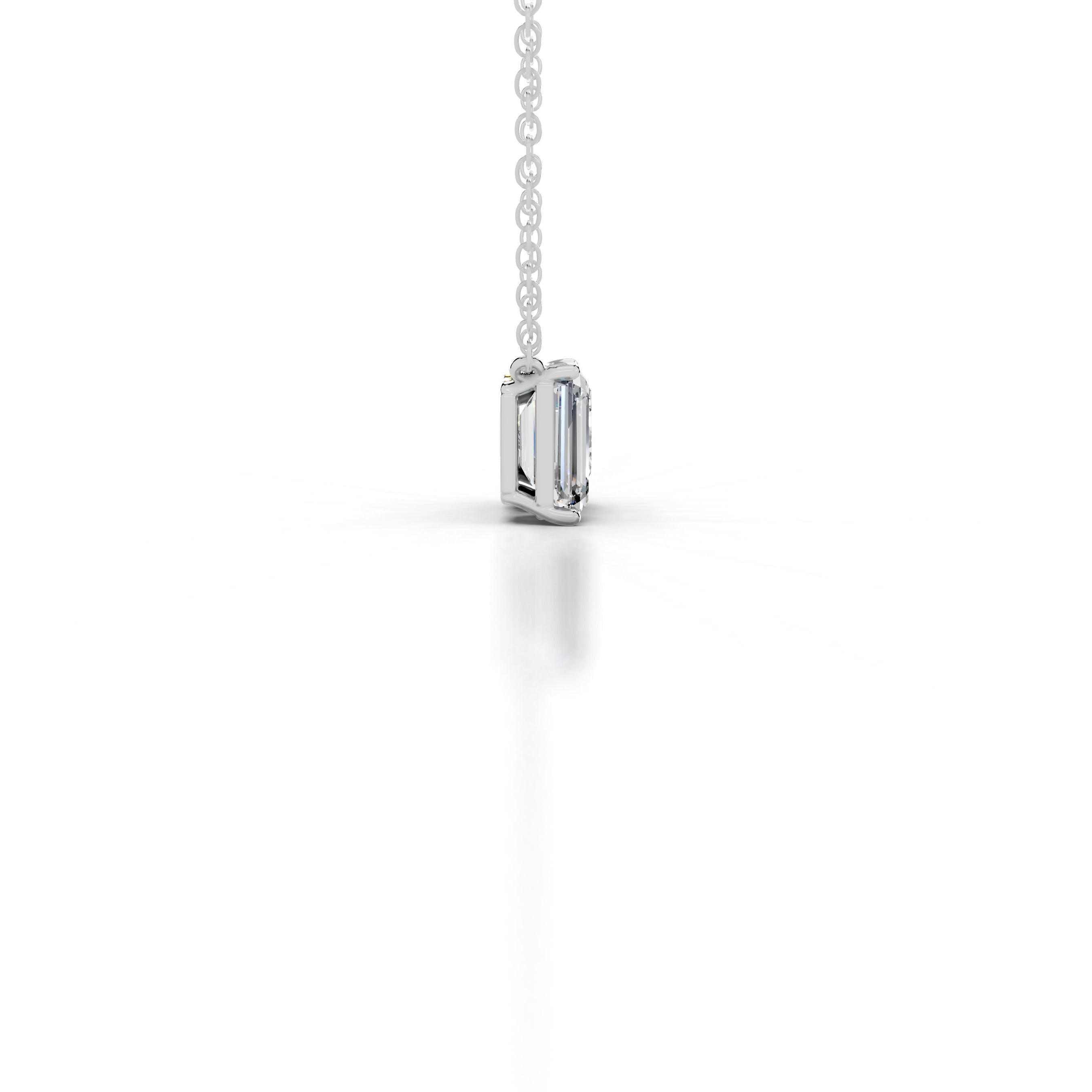 Sloane Lab Grown Diamond Pendant - 14K White Gold