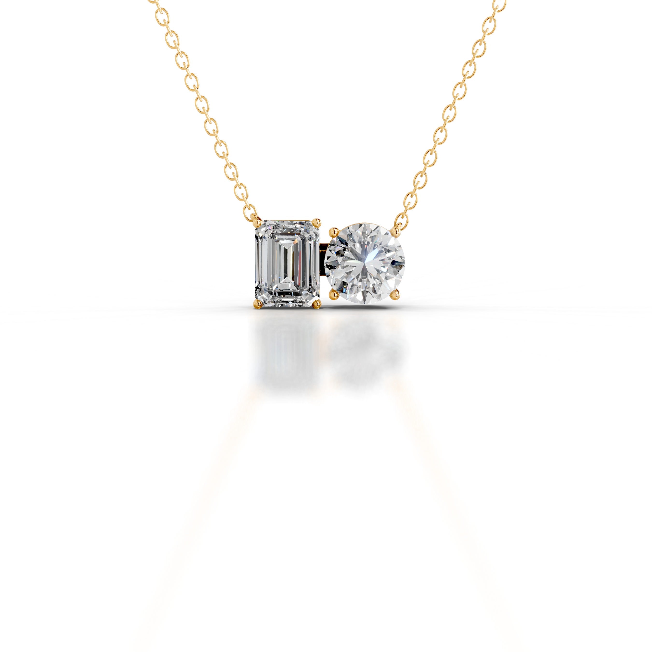 Sloane Lab Grown Diamond Pendant - 18K Yellow Gold