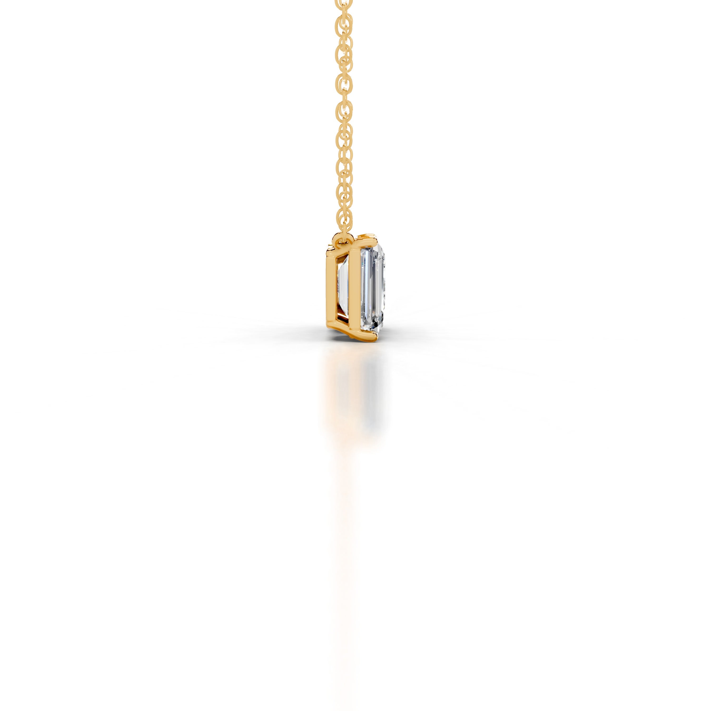 Sloane Lab Grown Diamond Pendant - 18K Yellow Gold