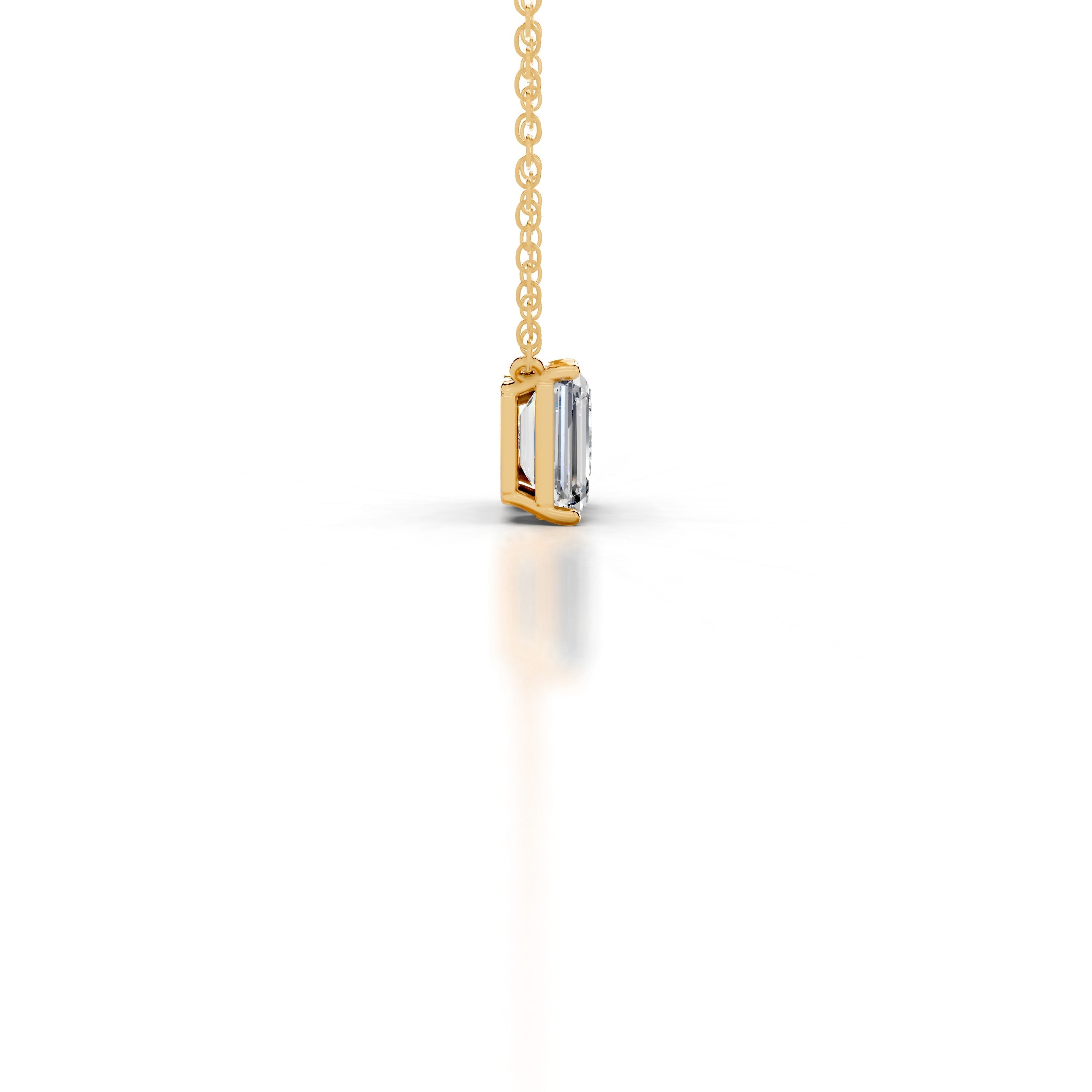 Petit Sloane Lab Grown Diamond Pendant - 18K Yellow Gold