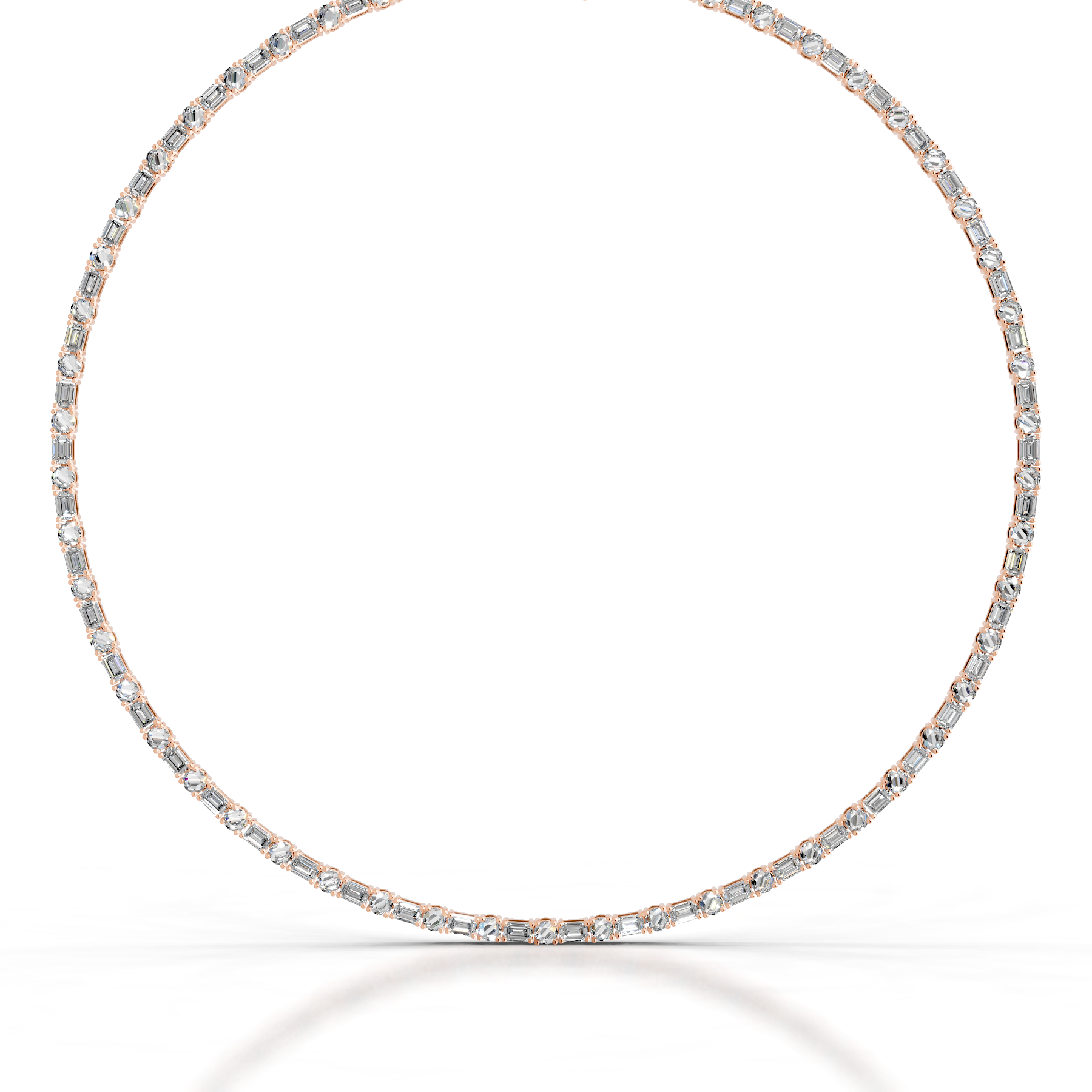 Isadora Diamond Tennis Collier   (15 Carat) -14K Rose Gold