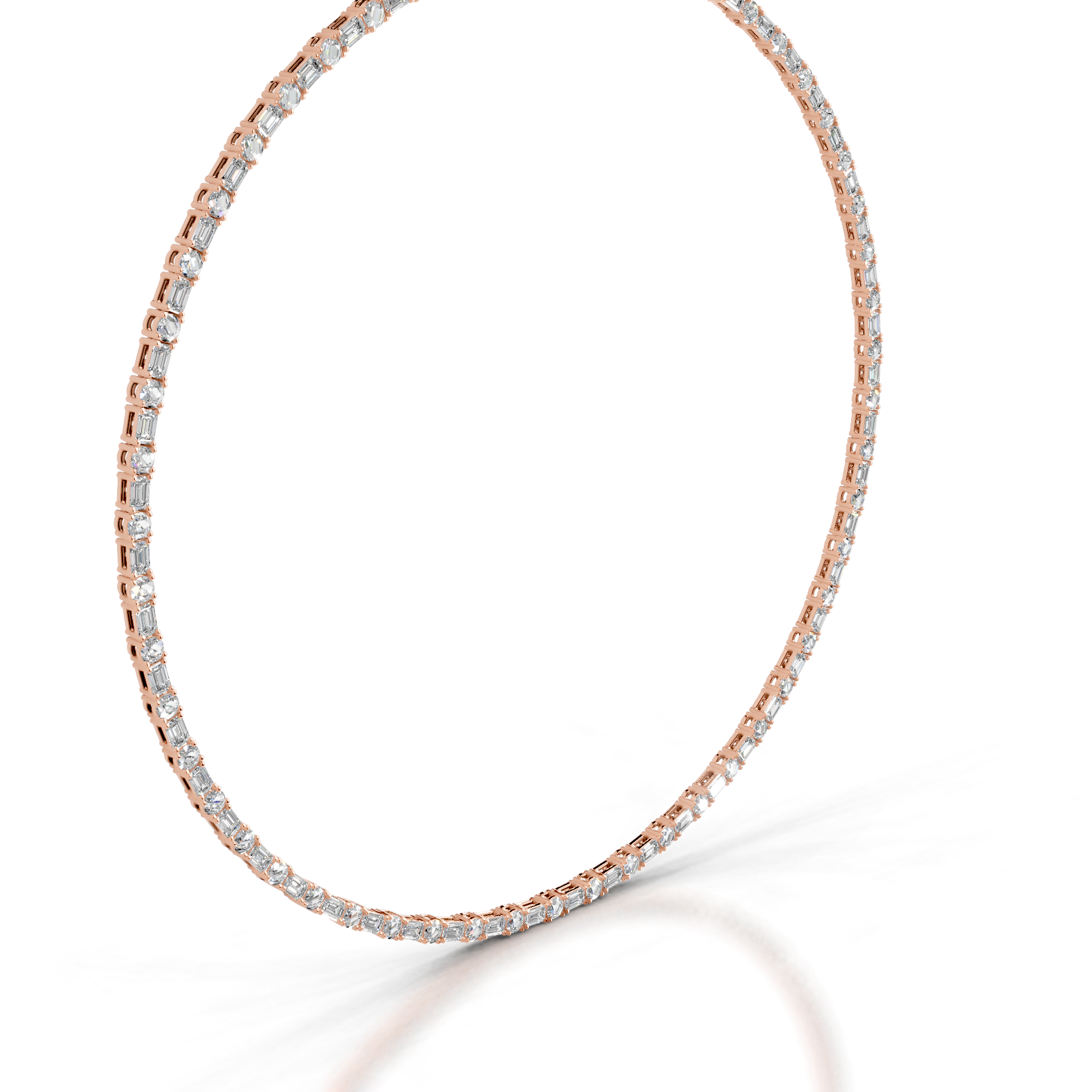 Isadora Diamond Tennis Collier   (15 Carat) -14K Rose Gold