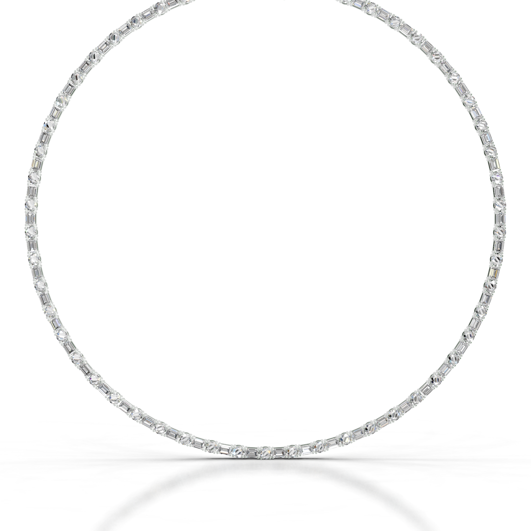 Isadora Diamond Tennis Collier   (15 Carat) -18K White Gold