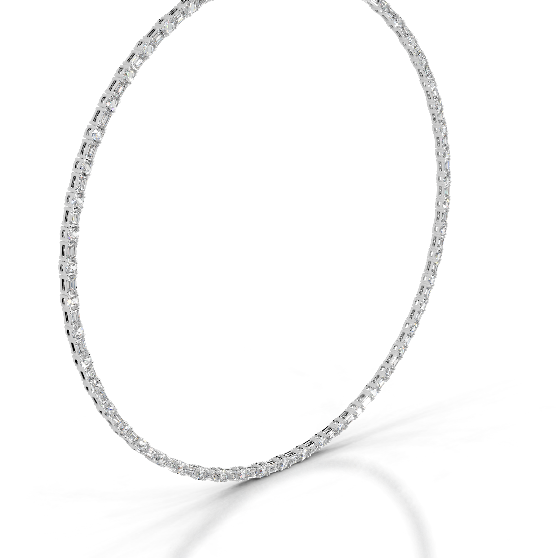 Isadora Diamond Tennis Collier   (15 Carat) -14K White Gold