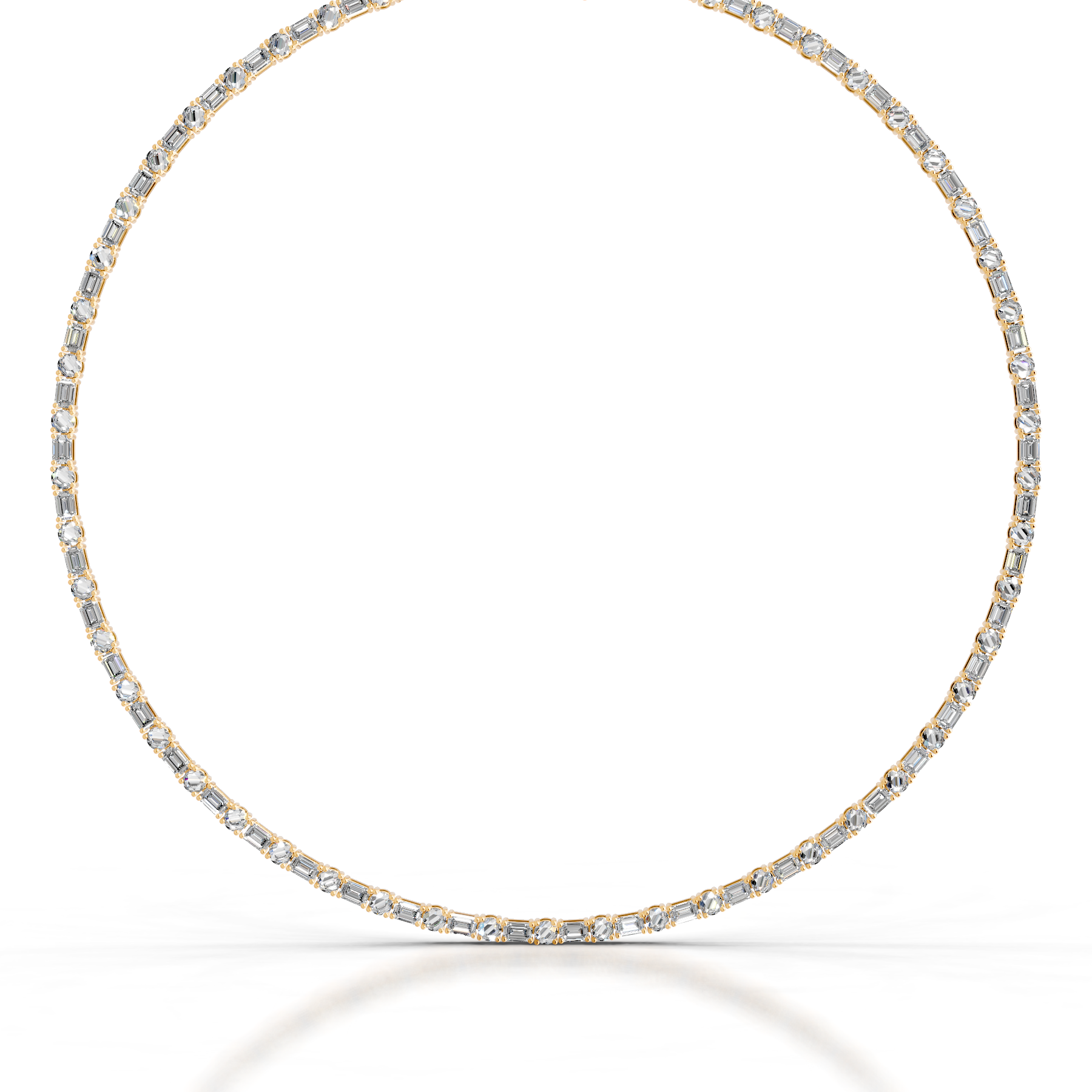 Isadora Diamond Tennis Collier   (15 Carat) -18K Yellow Gold