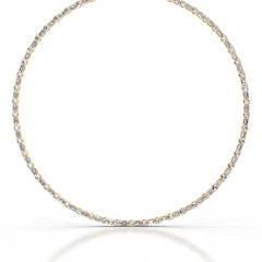 Isadora Lab Grown Diamond Tennis Collier (15 Carat) -18K Yellow Gold
