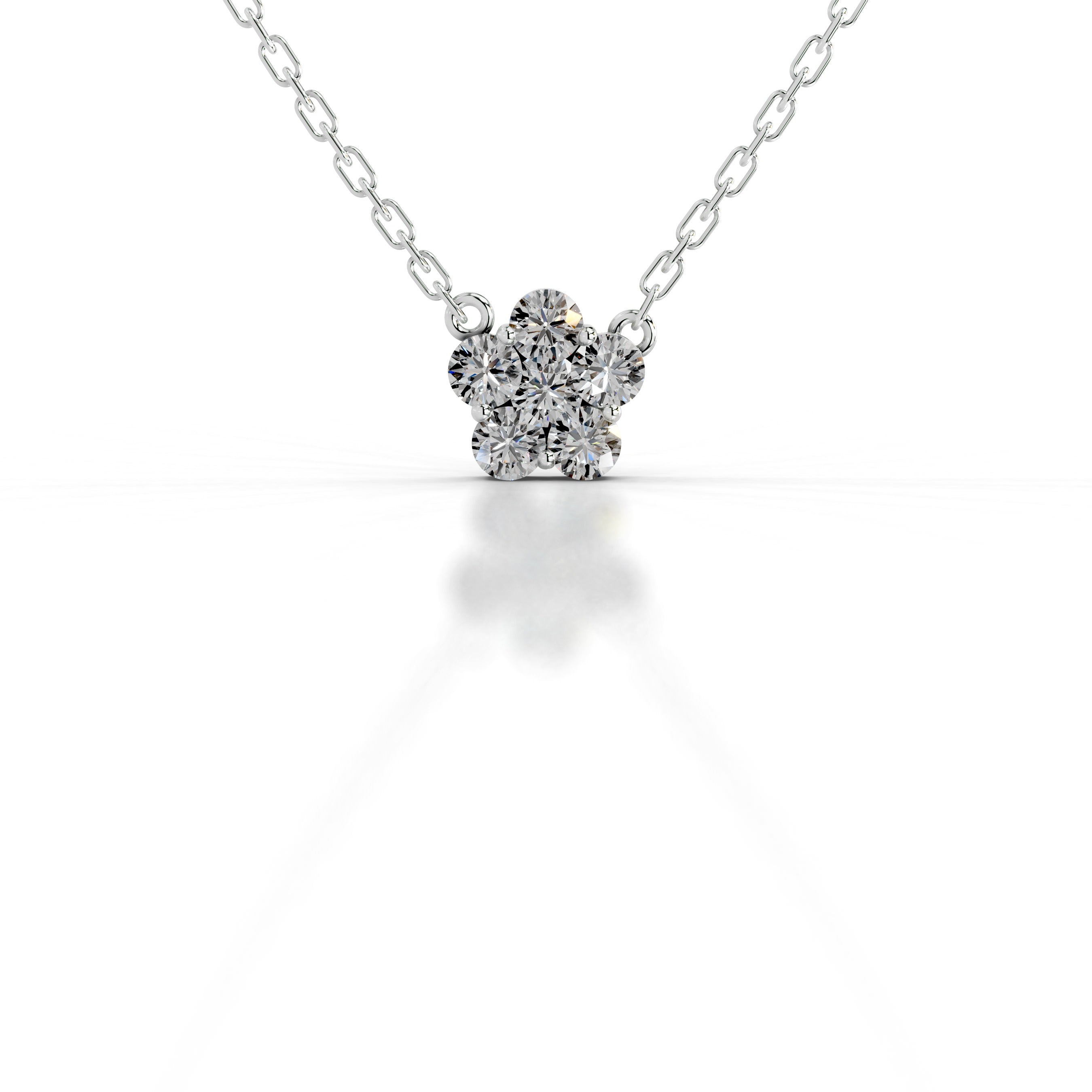 Bonnie Lab Grown Diamond Pendant - 14K White Gold