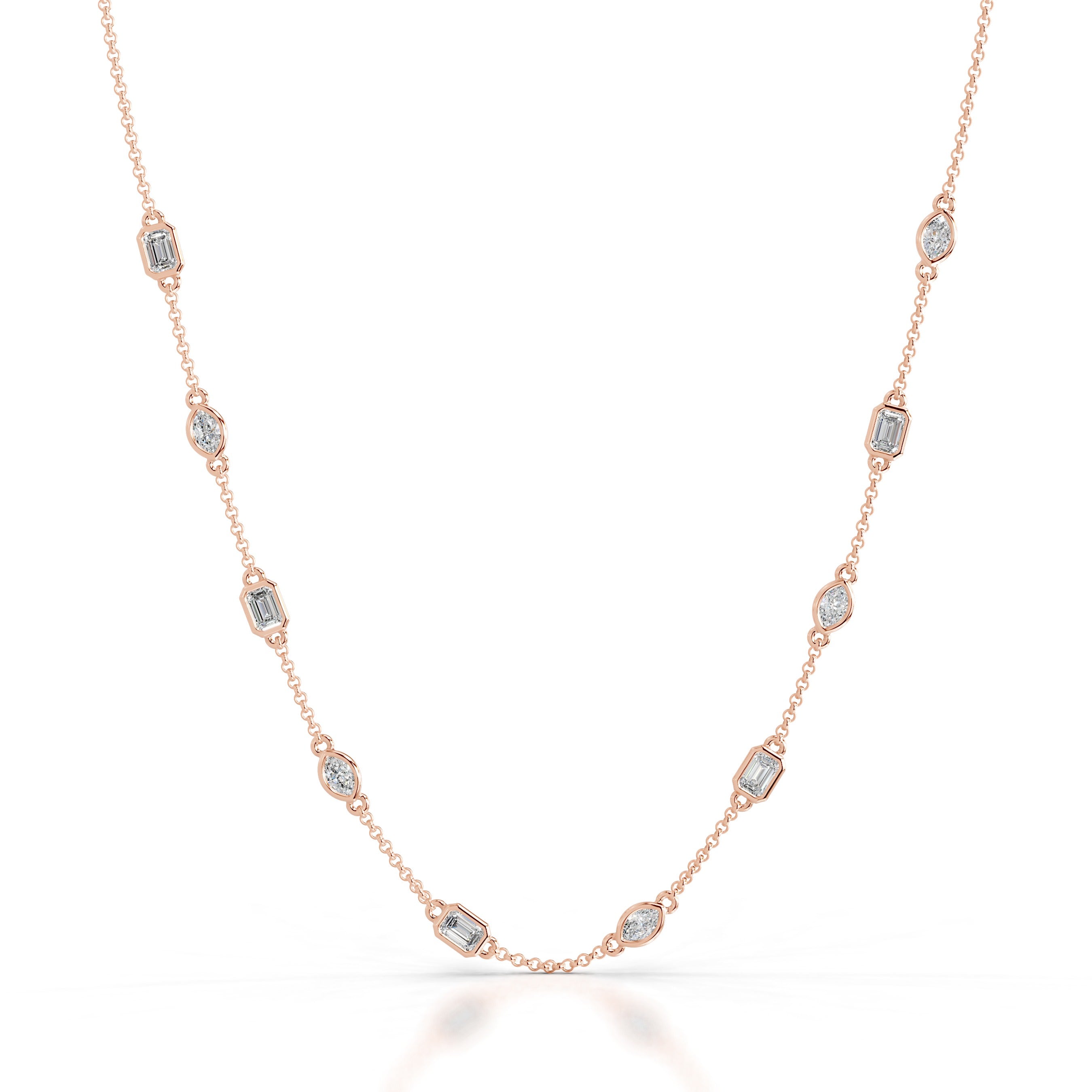 Leonie Diamond Collier - 14K Rose Gold