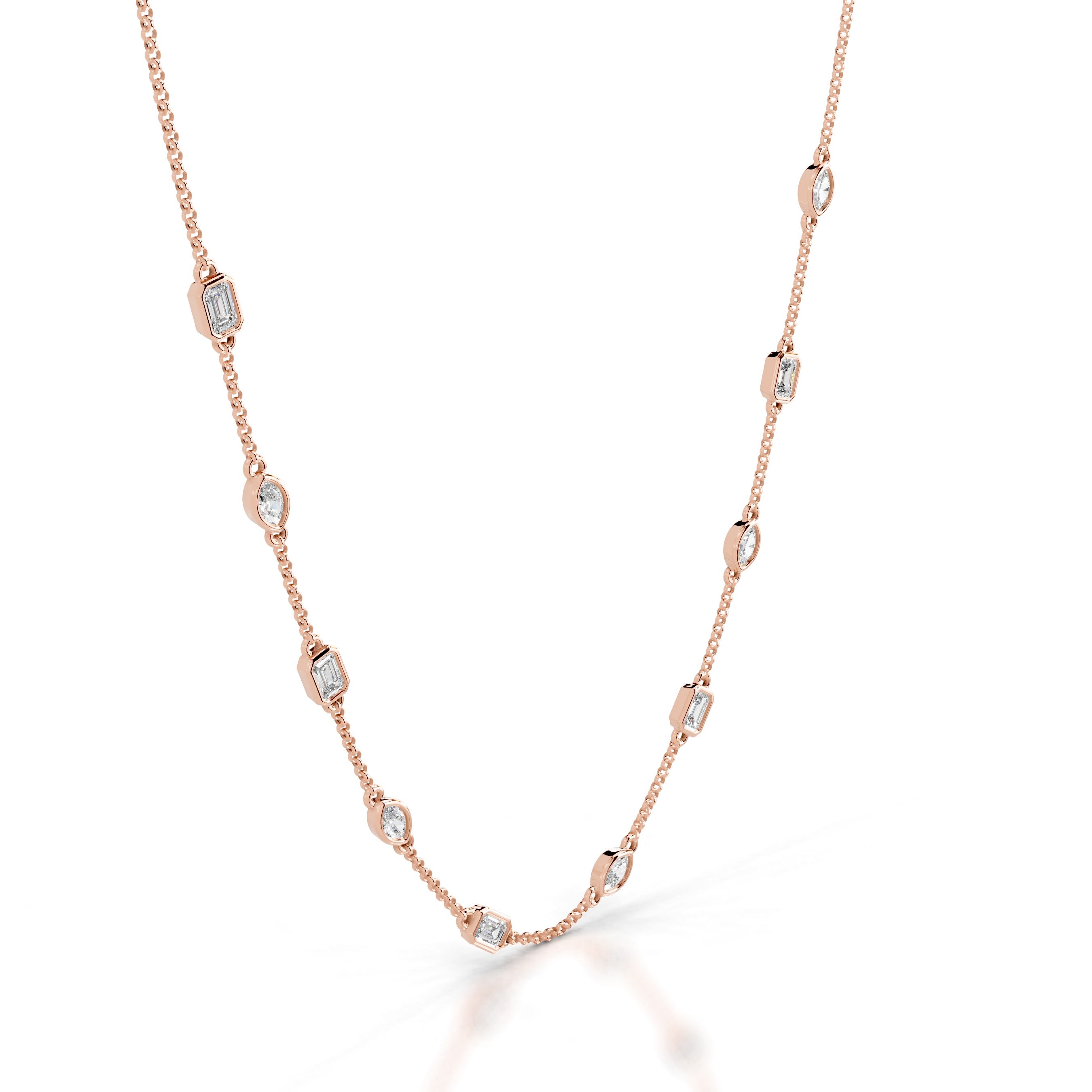 Leonie Diamond Collier - 14K Rose Gold