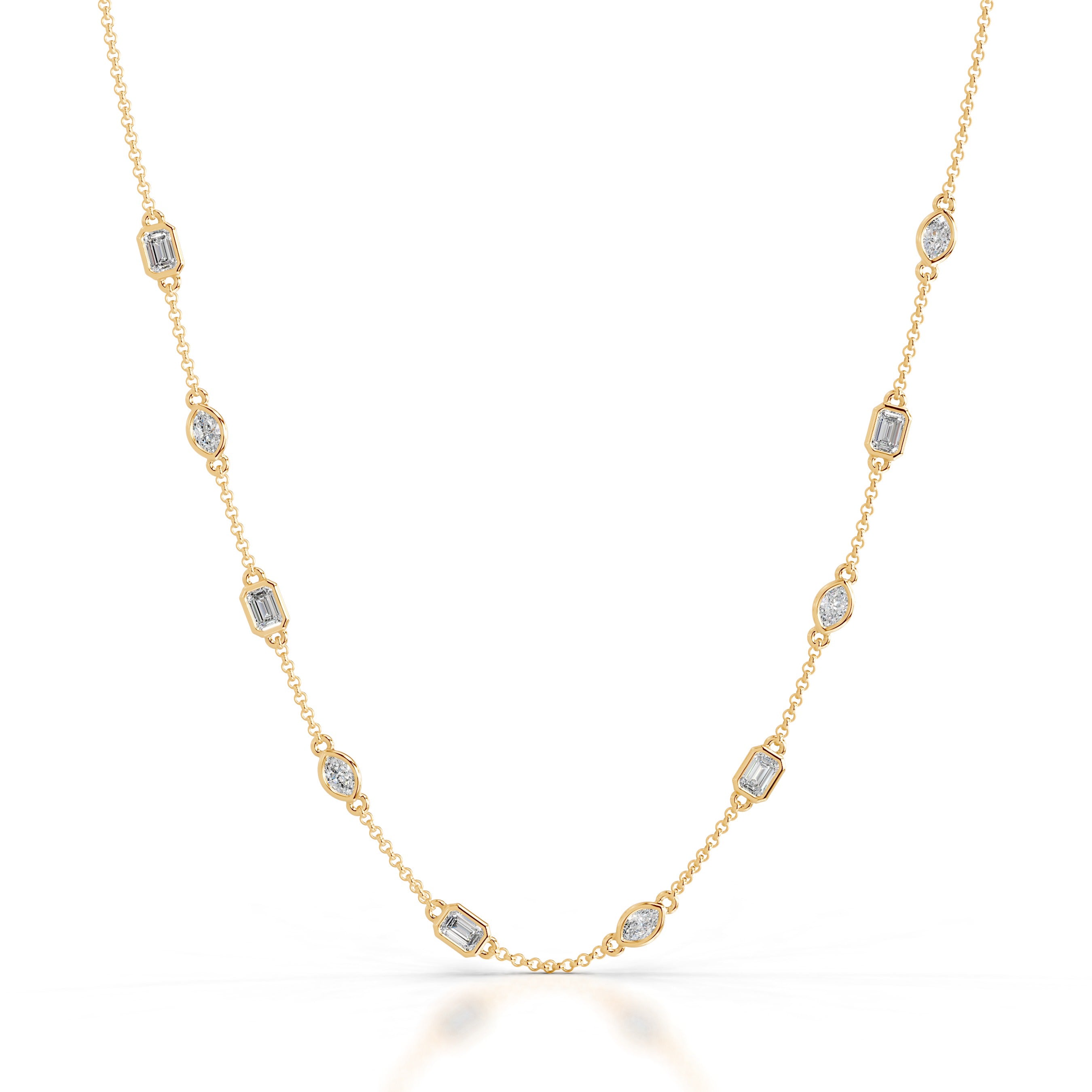 Leonie Diamond Collier - 18K Yellow Gold