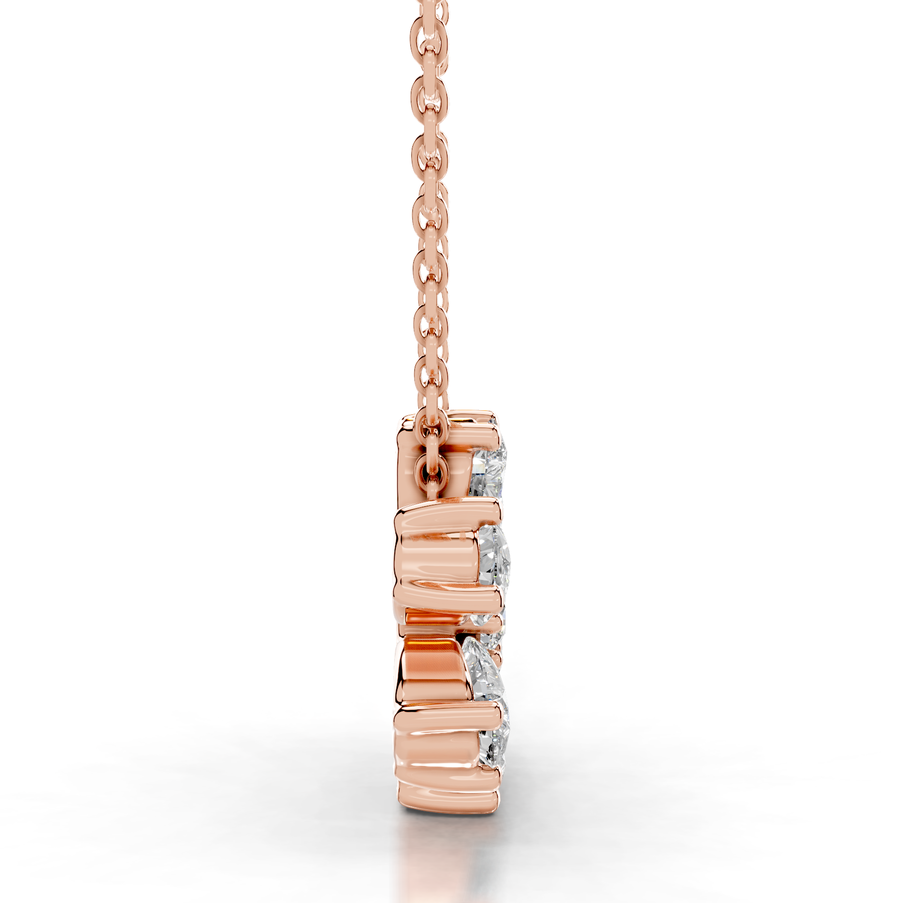 Nova Lab Grown Diamond Pendant   (1.70 Carat) -14K Rose Gold