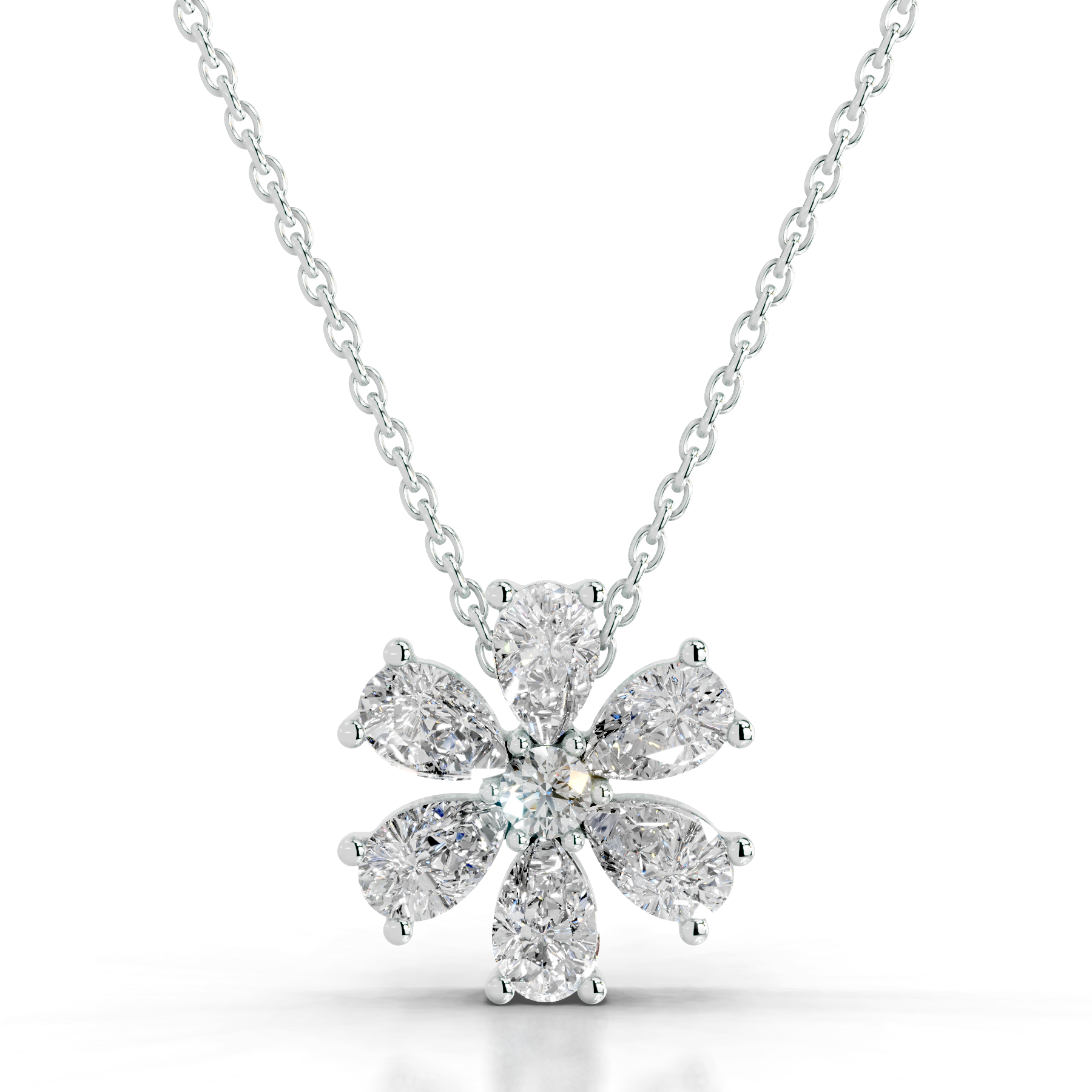 Nova Lab Grown Diamond Pendant   (1.70 Carat) -14K White Gold (RTS)