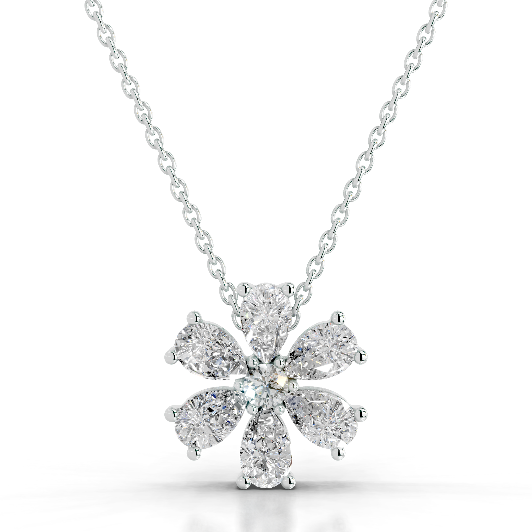 Nova Diamond Pendant   (1.70 Carat) -14K White Gold