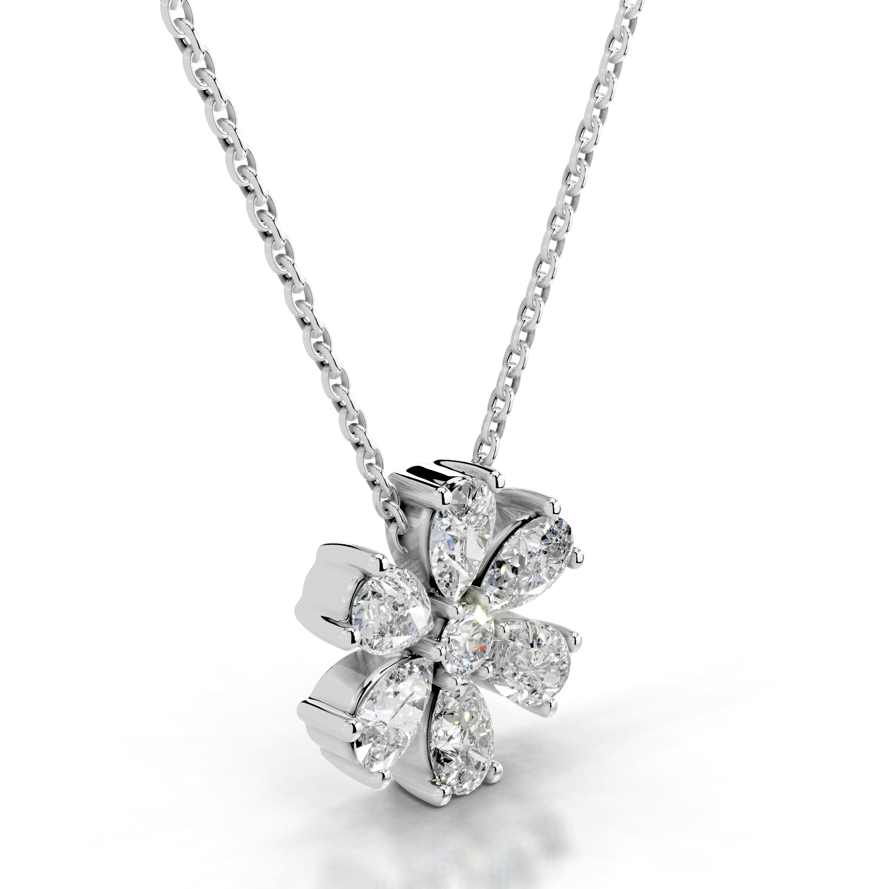 Nova Diamond Pendant   (1.70 Carat) -18K White Gold