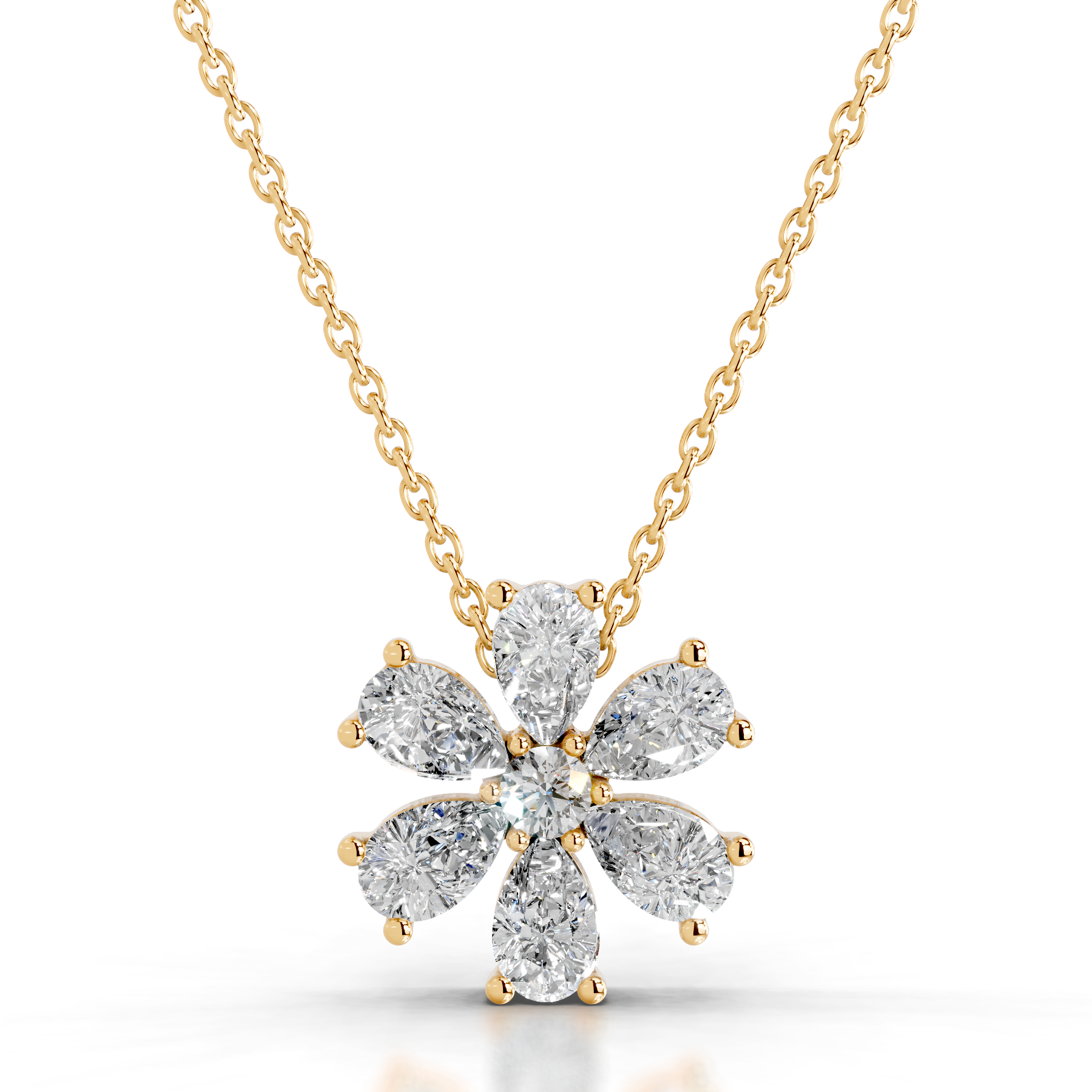 Nova Diamond Pendant   (1.70 Carat) -18K Yellow Gold