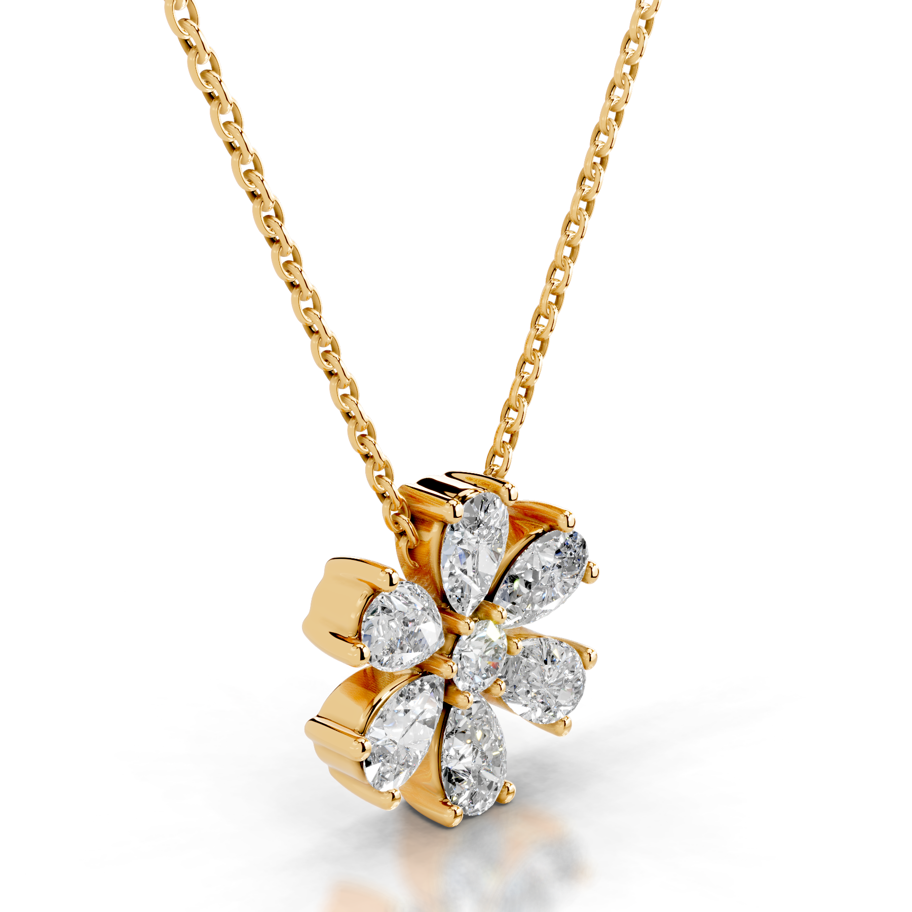 Nova Diamond Pendant   (1.70 Carat) -18K Yellow Gold