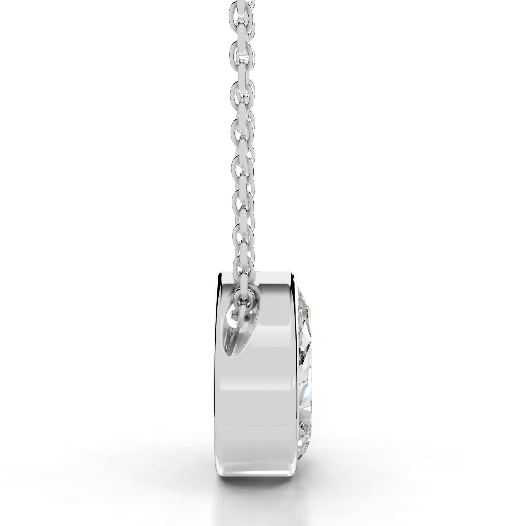 Petit Gianna Lab Grown Diamond Pendant -18K White Gold