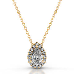Chantal Diamond Pendant (1.2 Carat) -18K Yellow Gold