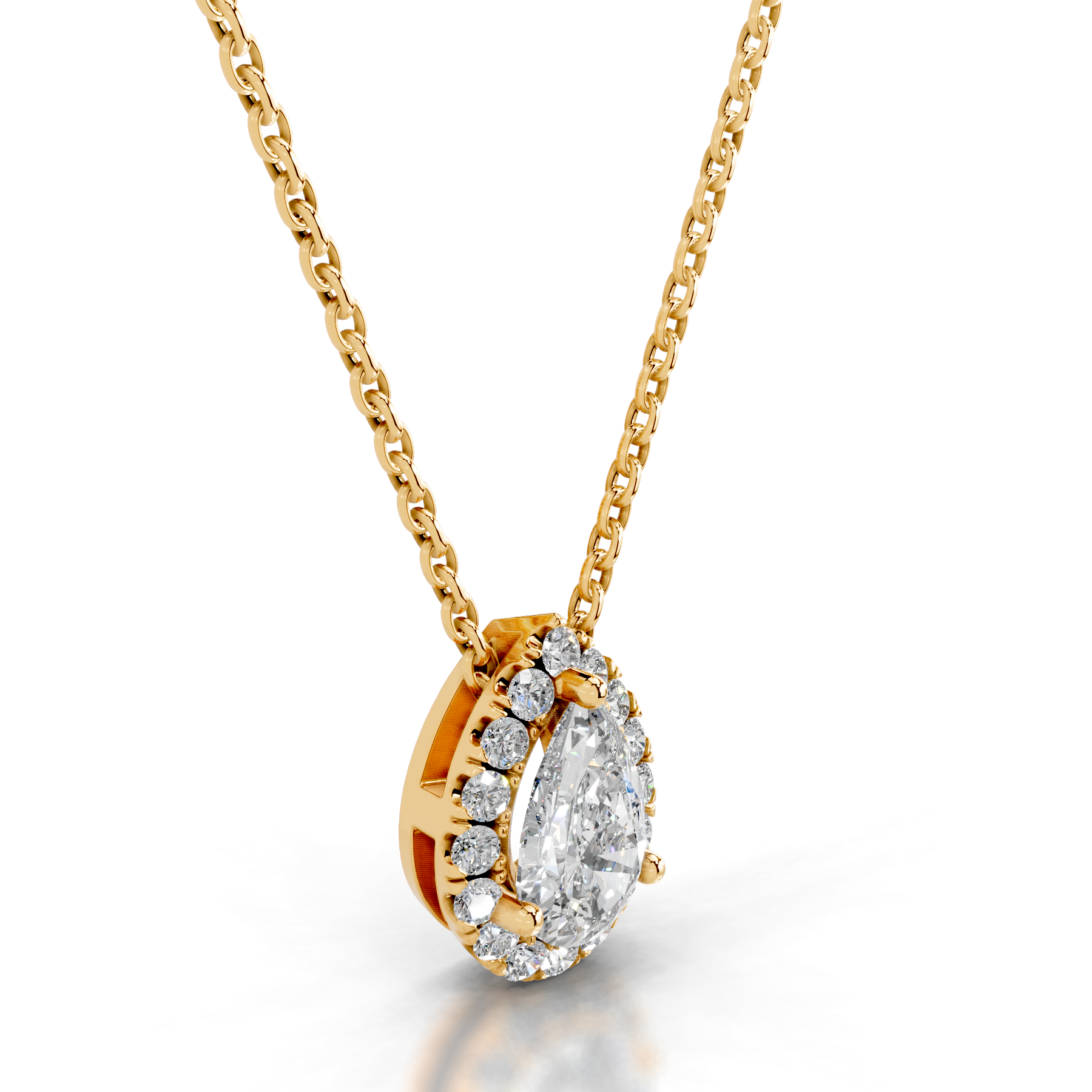 Chantal Diamond Pendant   (1.2 Carat) -18K Yellow Gold