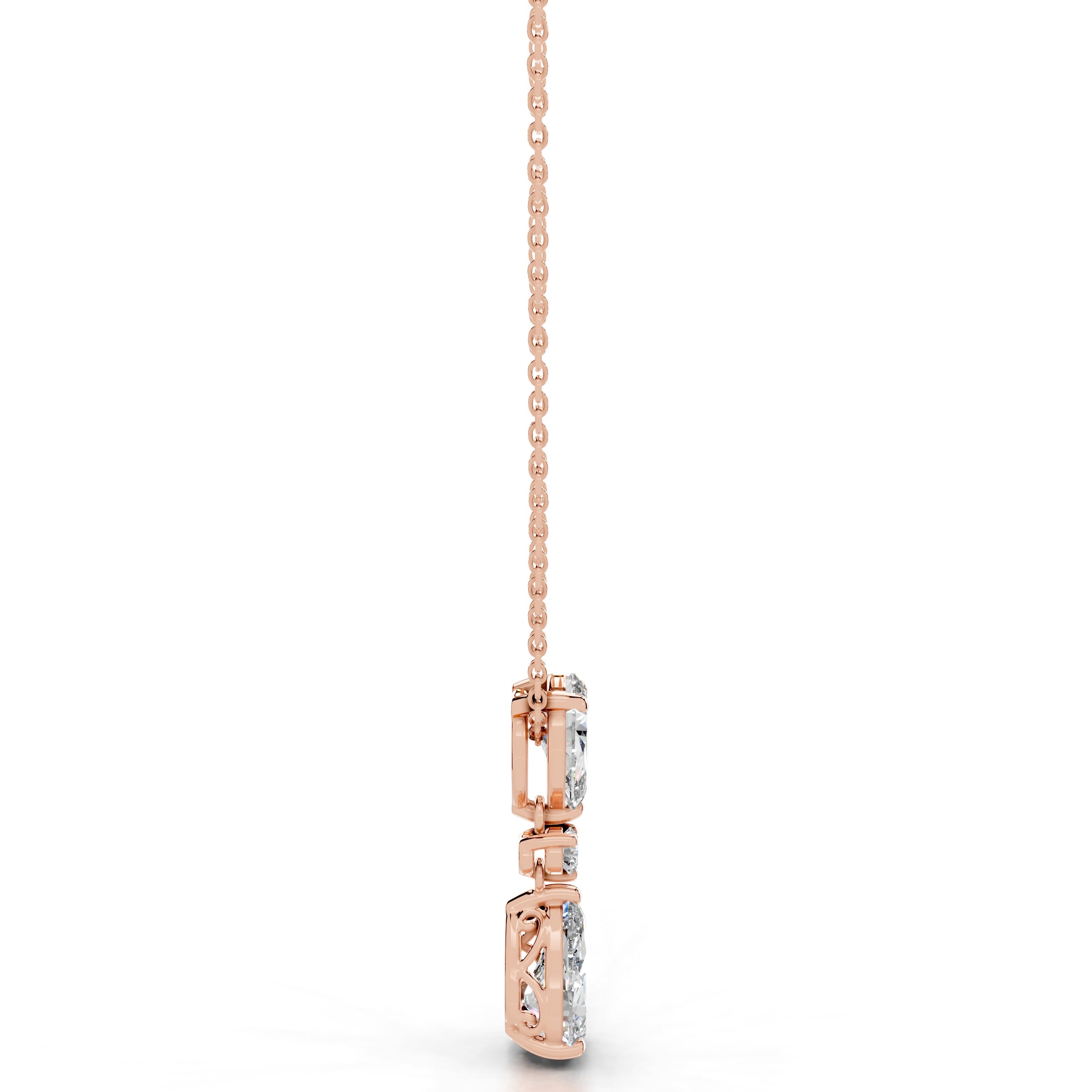 Desiree Lab Grown Diamond Pendant - 14K Rose Gold