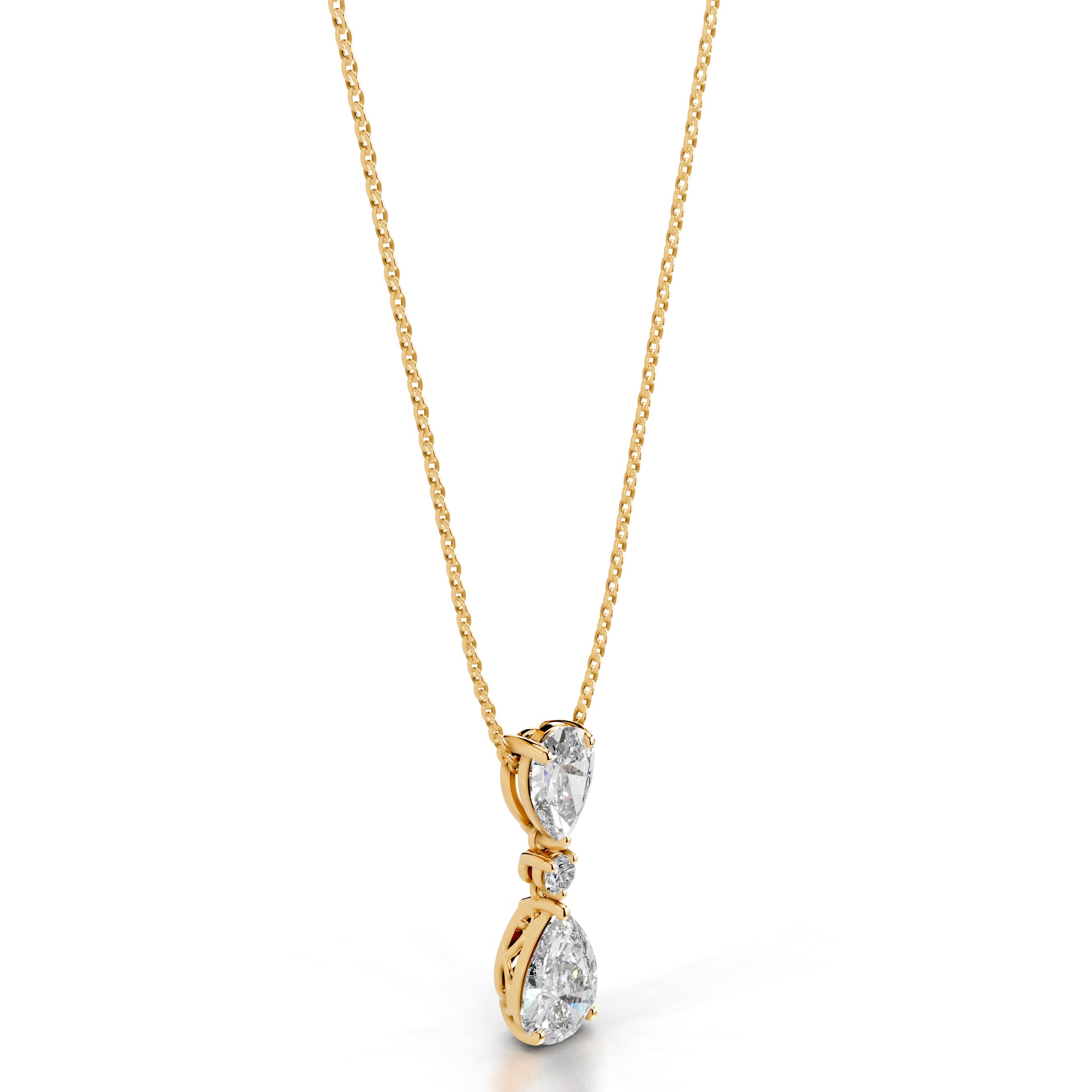 Desiree Lab Grown Diamond Pendant - 18K Yellow Gold