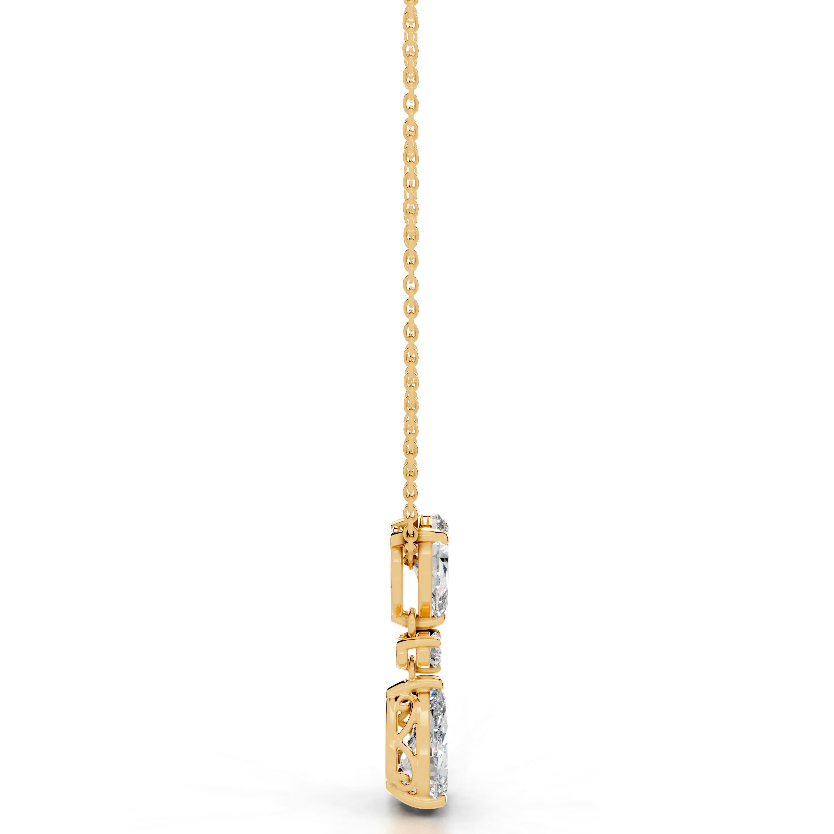 Desiree Diamond Pendant - 18K Yellow Gold