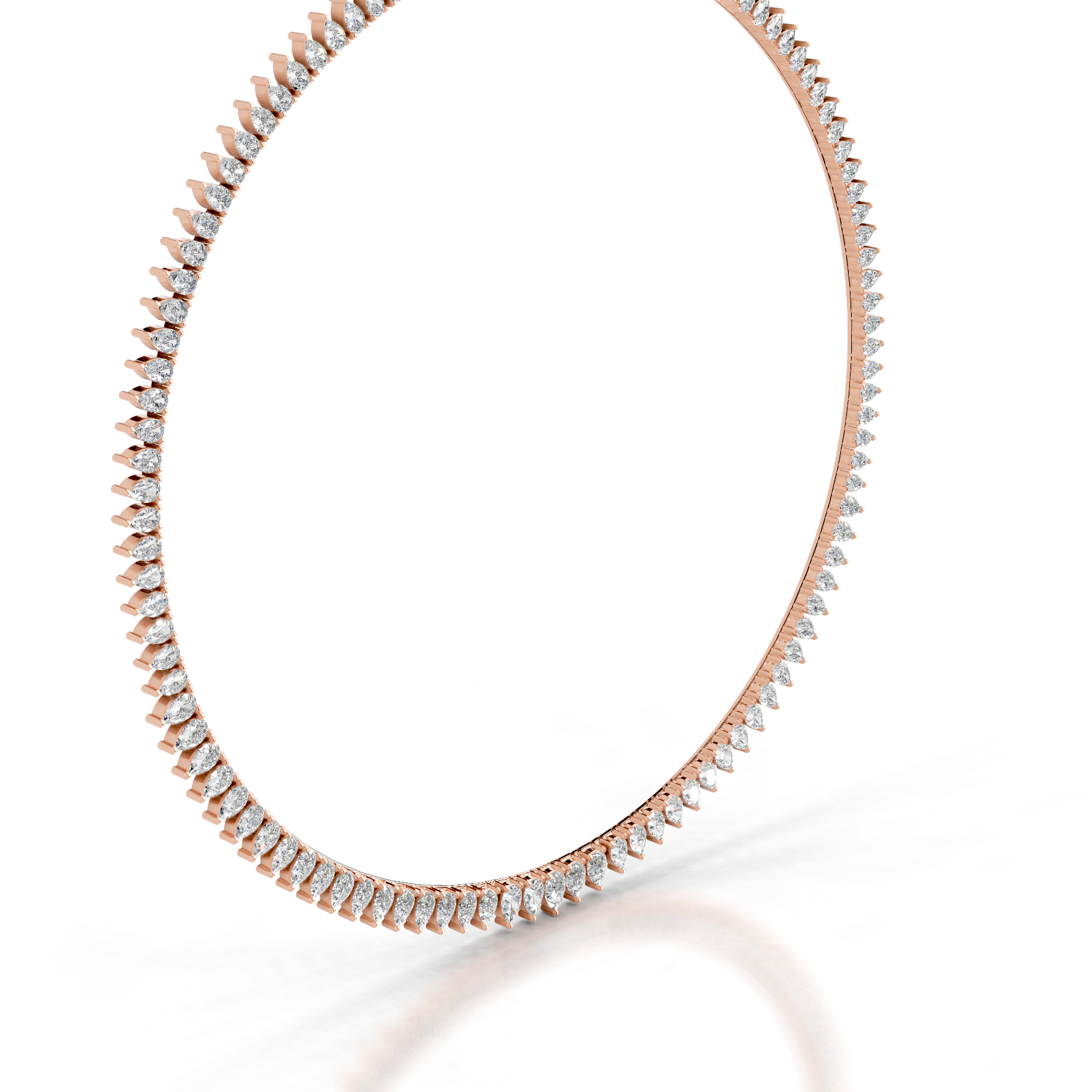 Ayanna Diamond Collier  (15 Carat) -14K Rose Gold